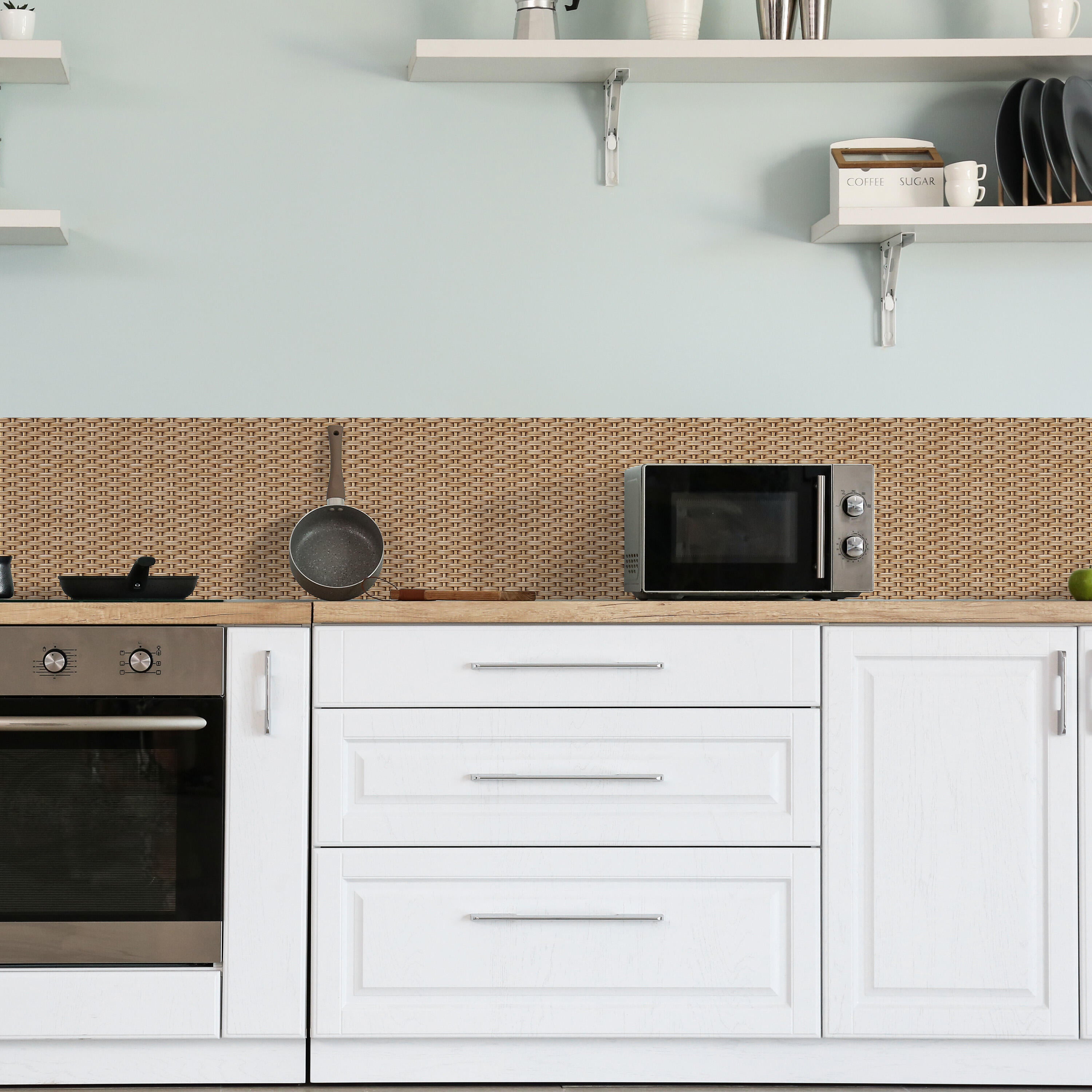 Sticker decorativo producto sin motivo marrón hossegor de 20x20cm