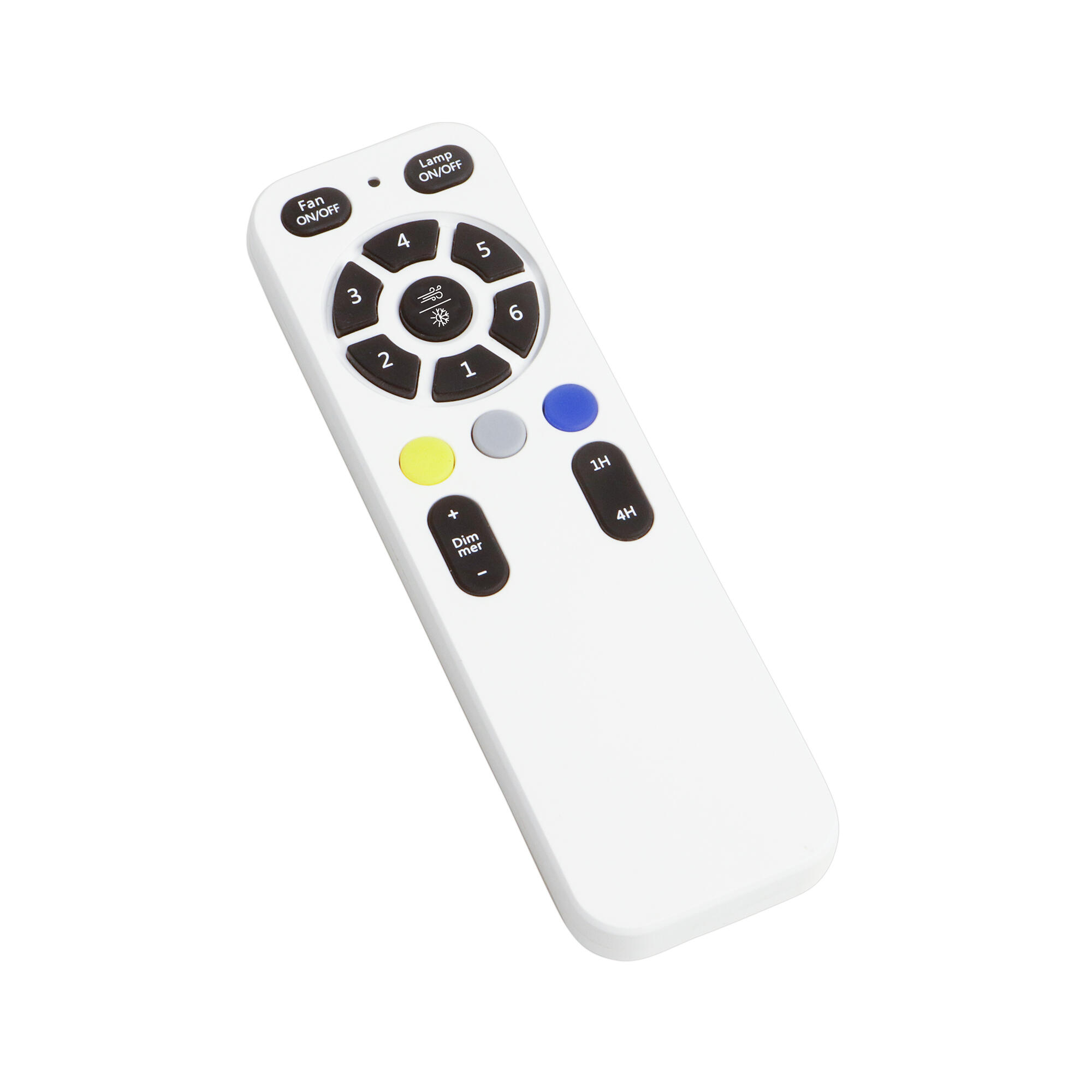 Ventilador de techo con luz silencioso DC Arte Confort Megia negro 122 cm - 12