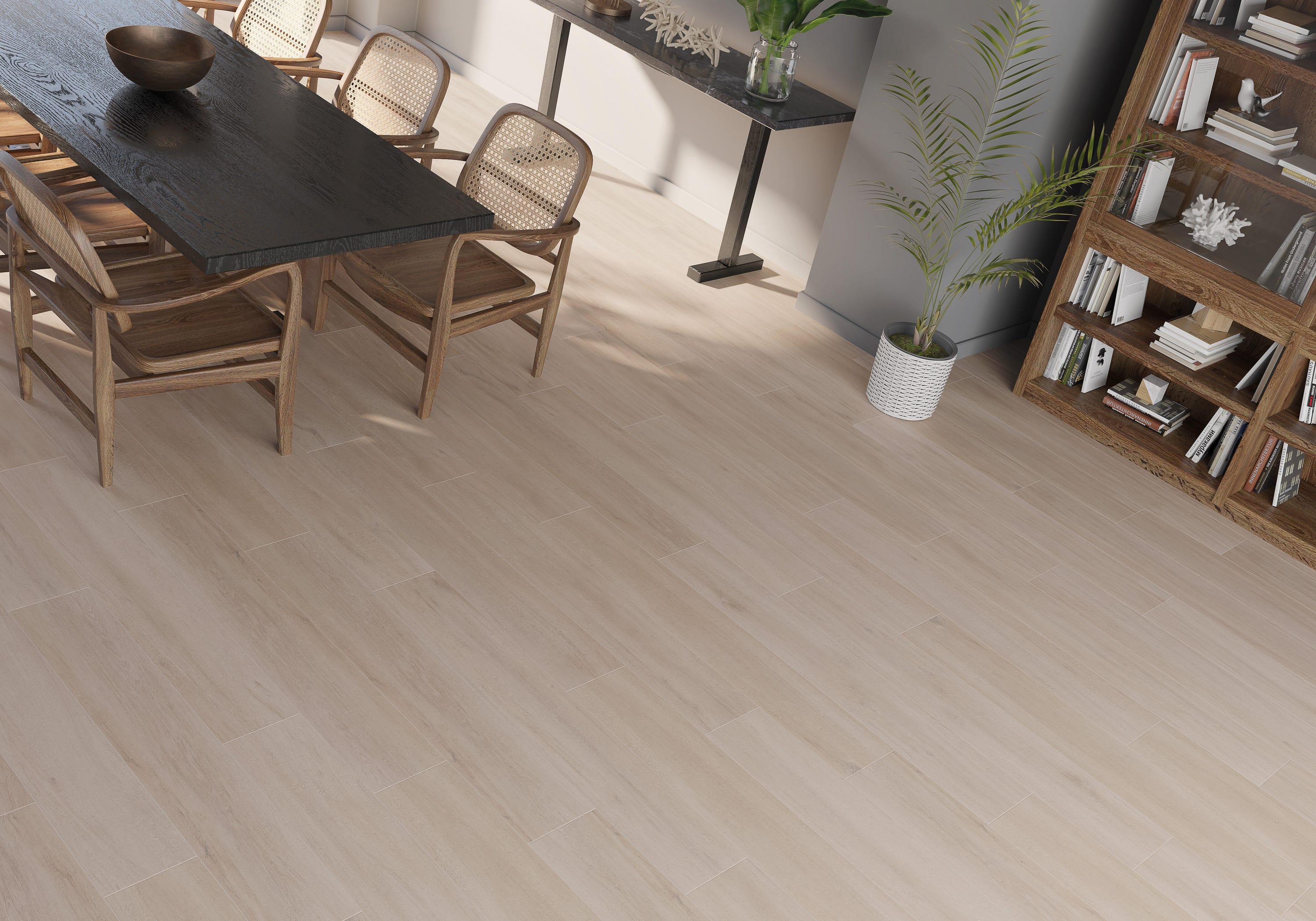 Suelo porcelánico Toronto efecto madera roble 19.4x120 cm C1 | Leroy Merlin