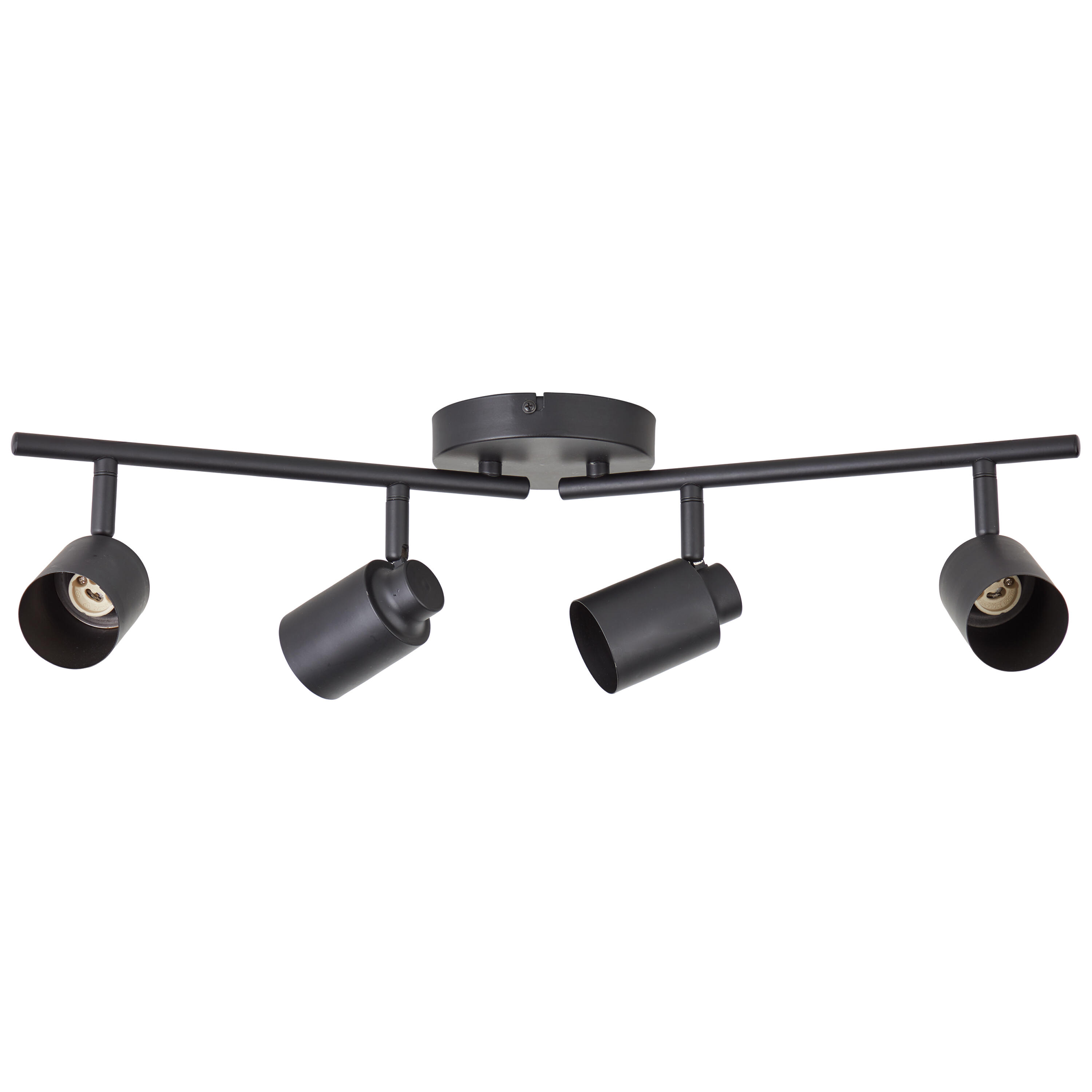 Rampe 4 spots, métal noir, gu10, INSPIRE Tekla - 8