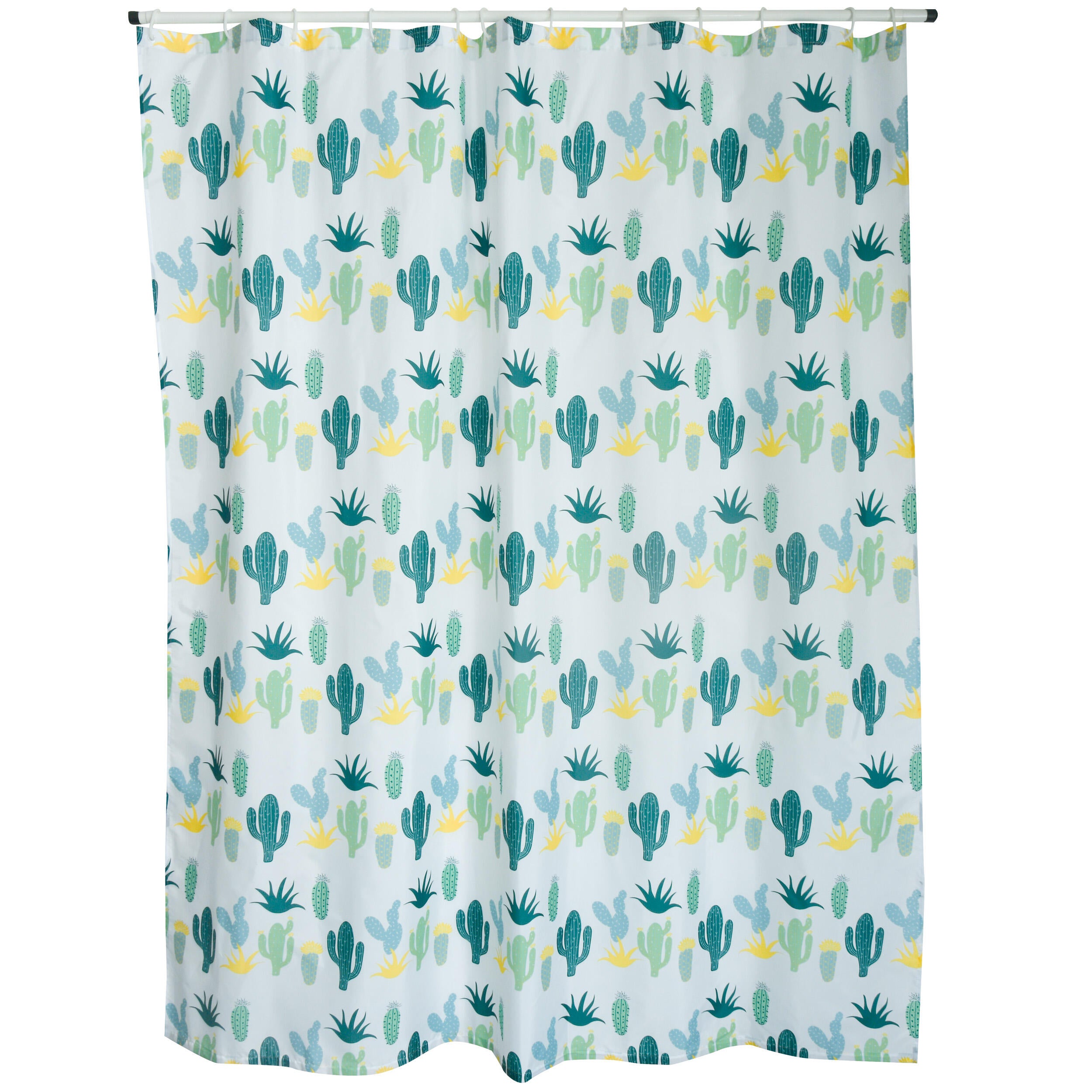 Cortina de baño cactus multicolor 180x200 cm