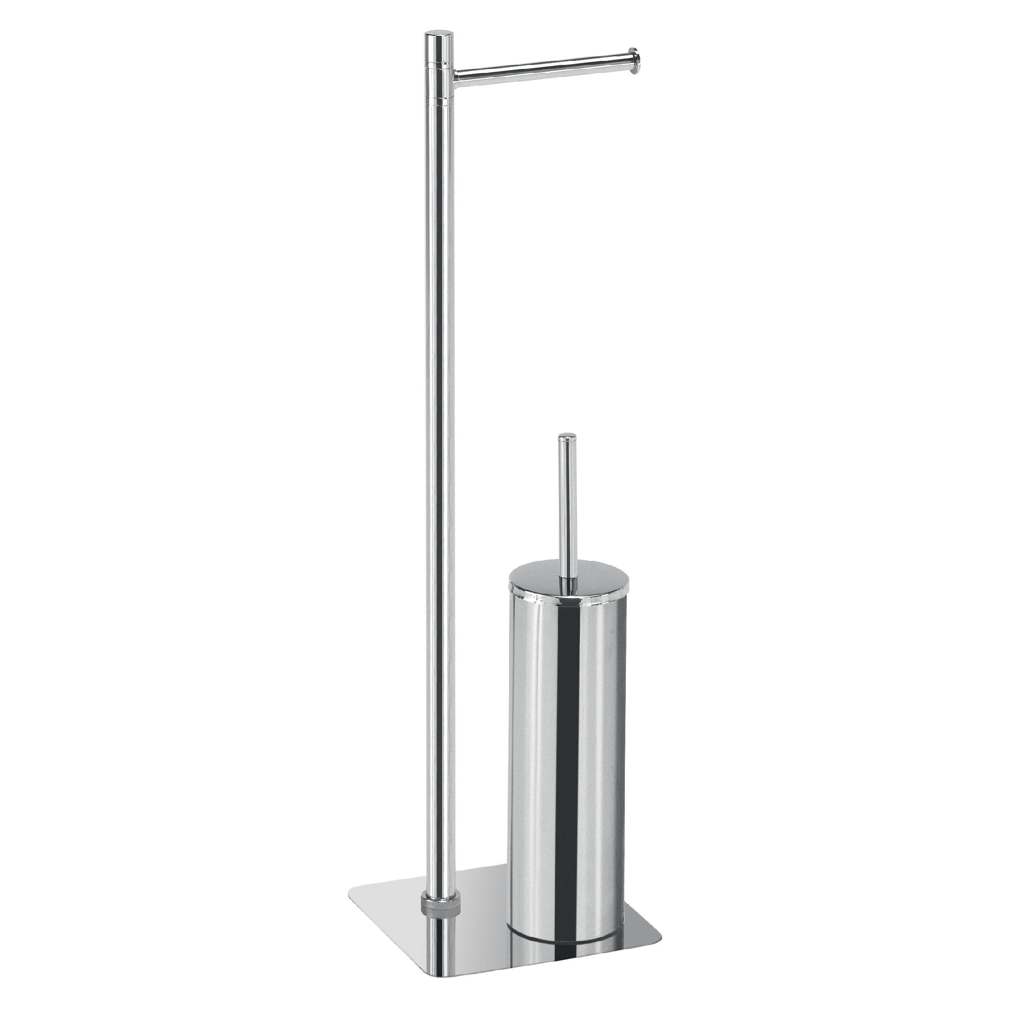 Escobillero y portarrollo artu cromado 16x65.5 cm