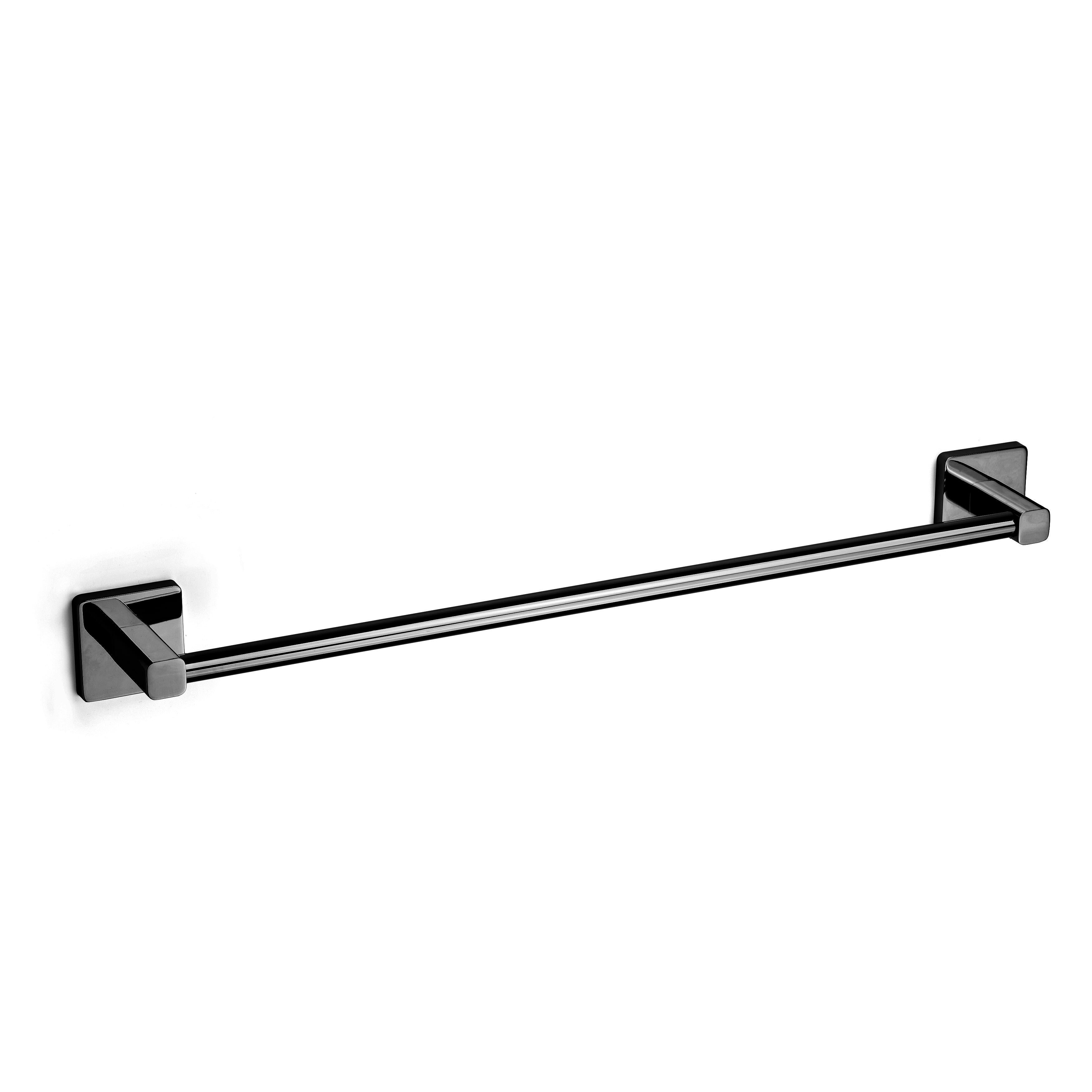 Toallero  Epsilon Black cromado cepillado 60x6 cm - 3