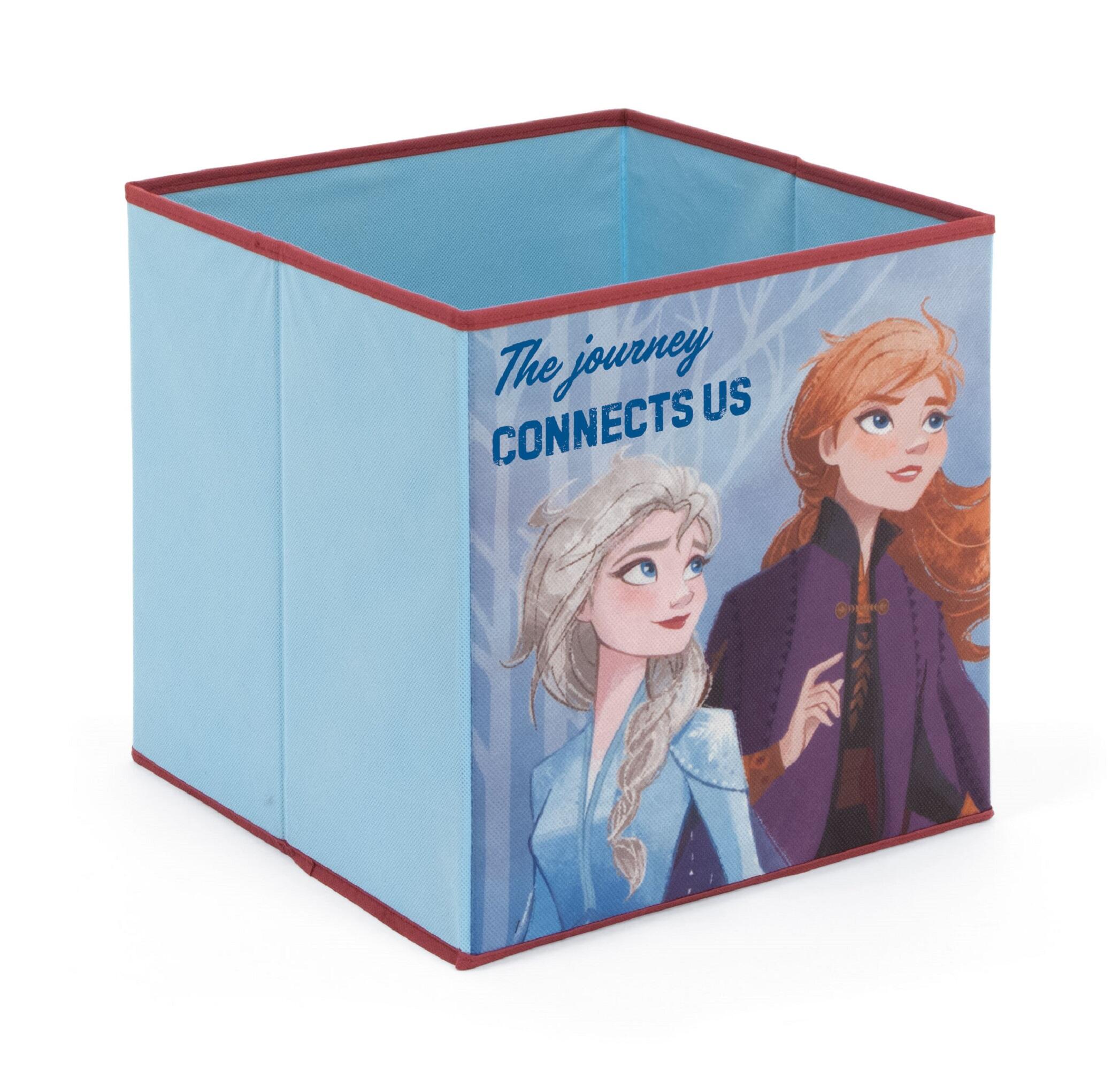 Cesta de tela plegable de frozen de 31x31x31 cm