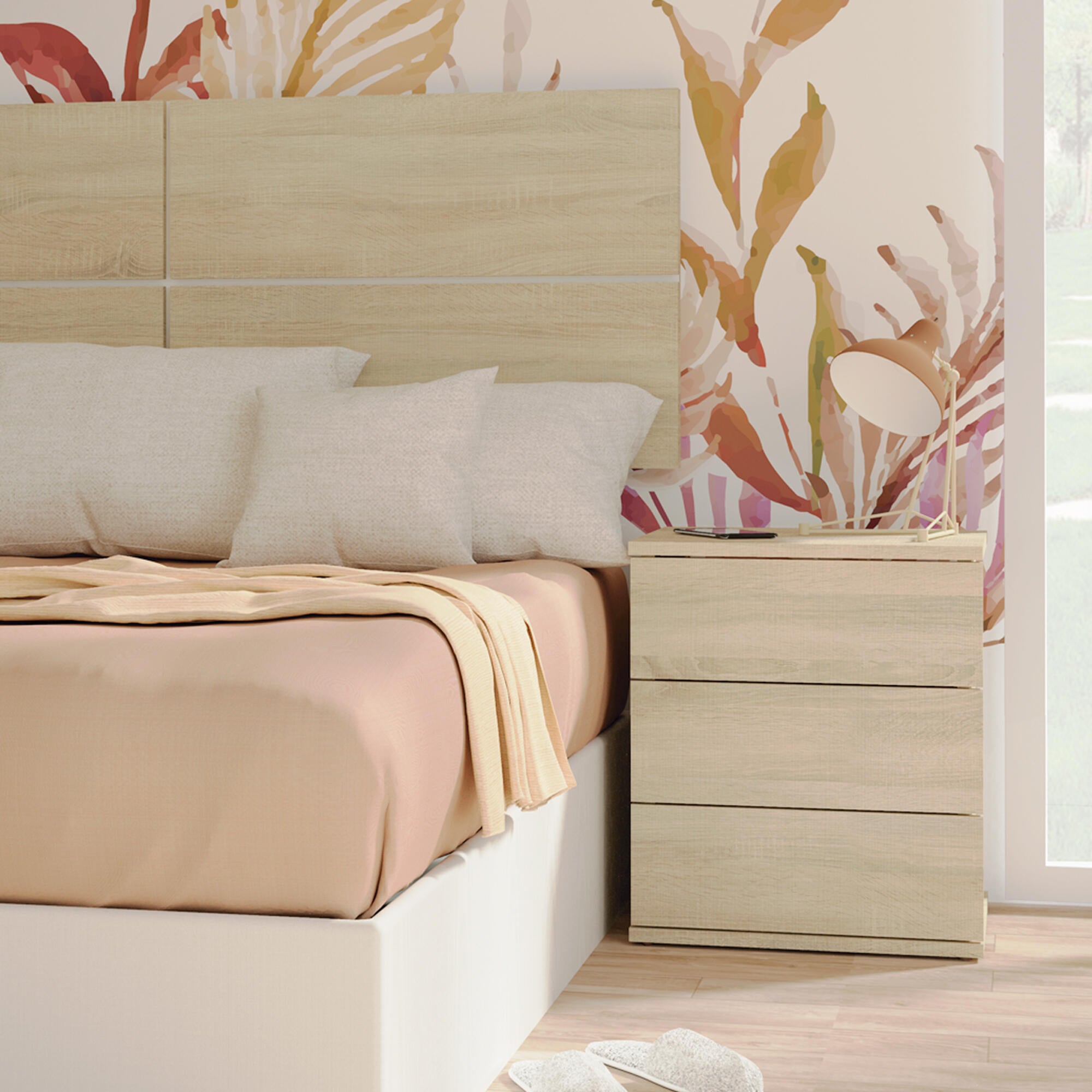 Cómoda KIT Dana color roble cambrian con tres cajones de 48,5x41x40 cm - 3