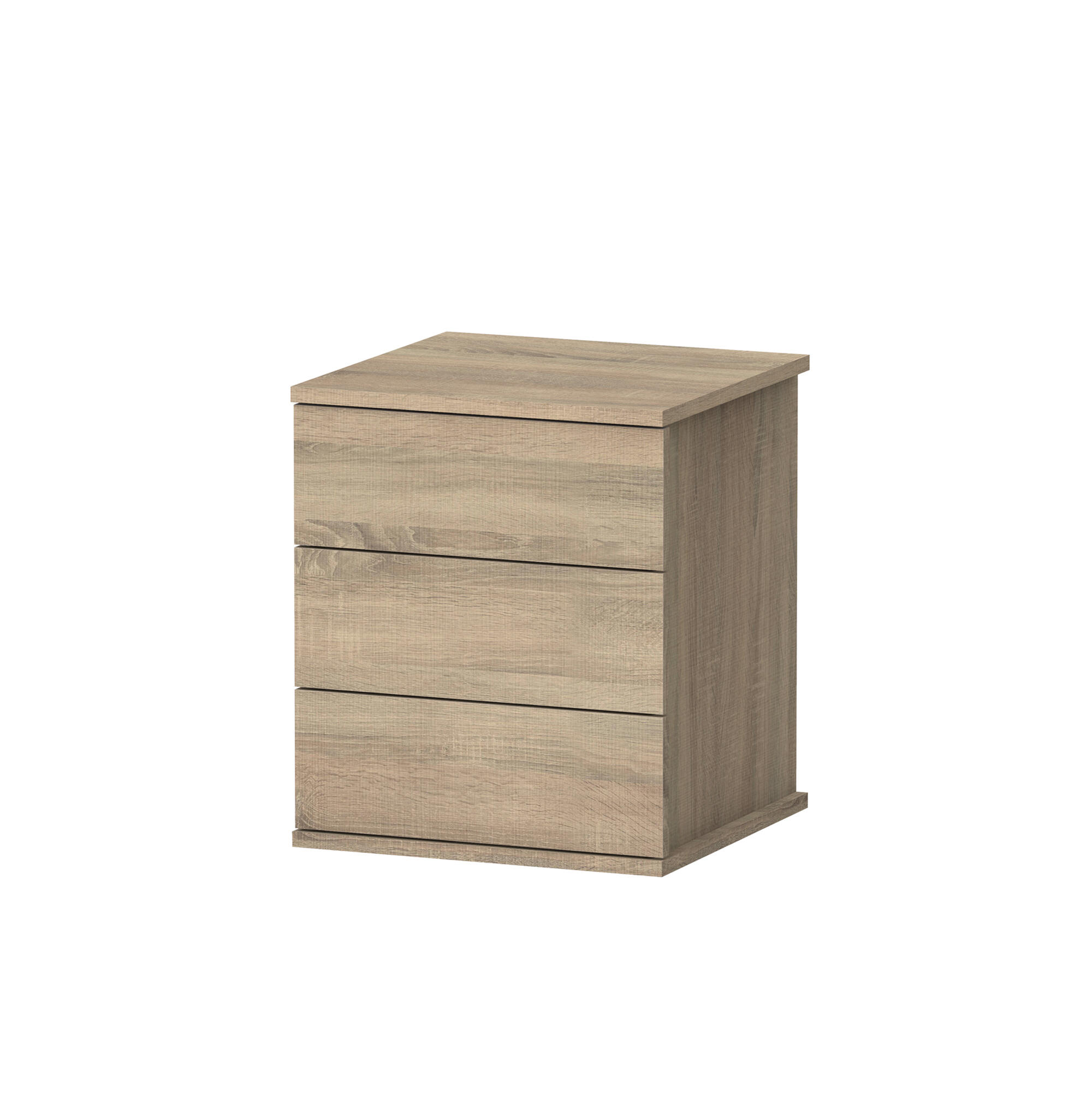 Cómoda KIT Dana color roble cambrian con tres cajones de 48,5x41x40 cm - 5