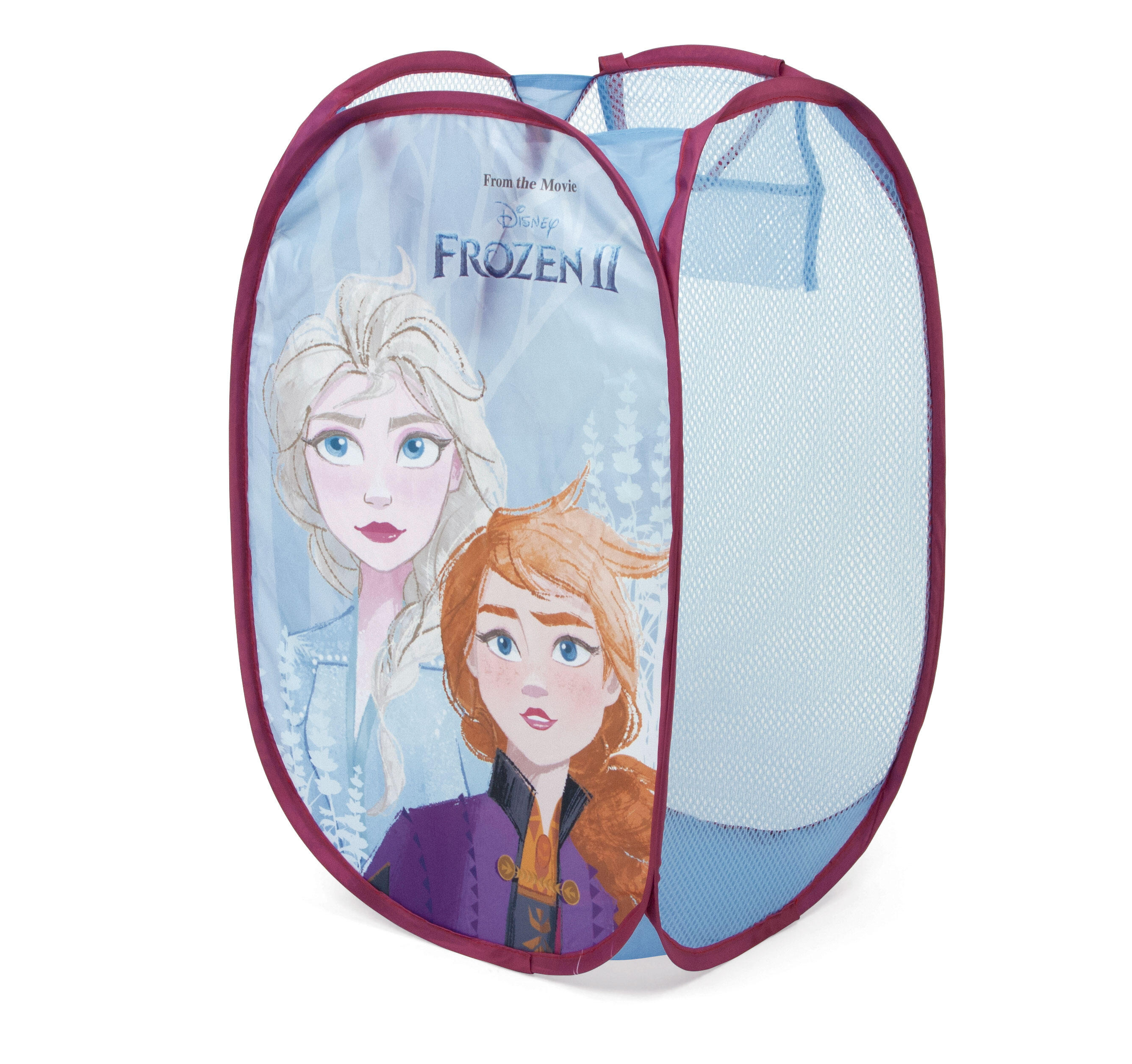 Cesta de tela rectangular plegable de frozen de 36x36x58cm