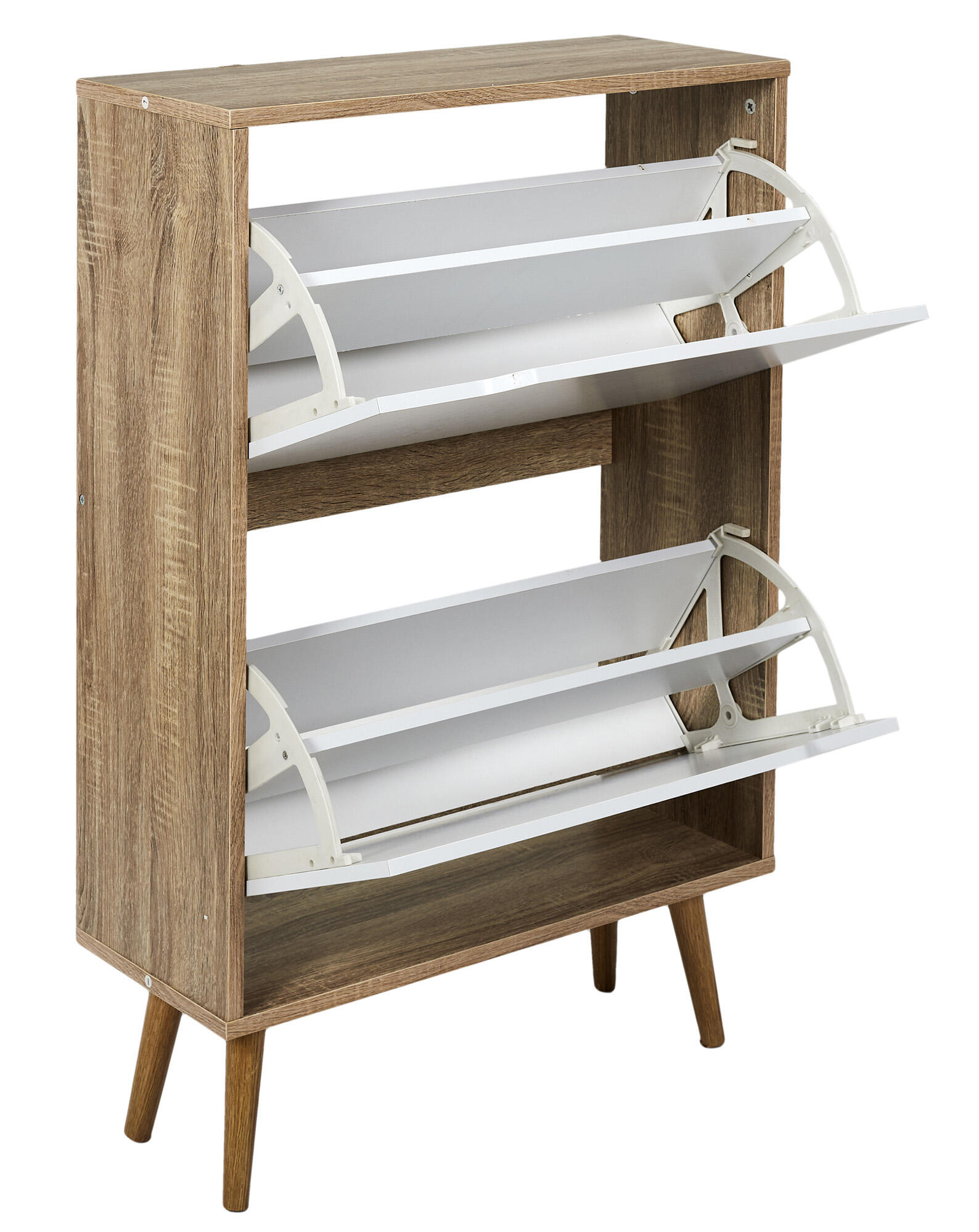 Sapateira 2 gavetas madeira branco 91,5x60x23,5 cm - 14