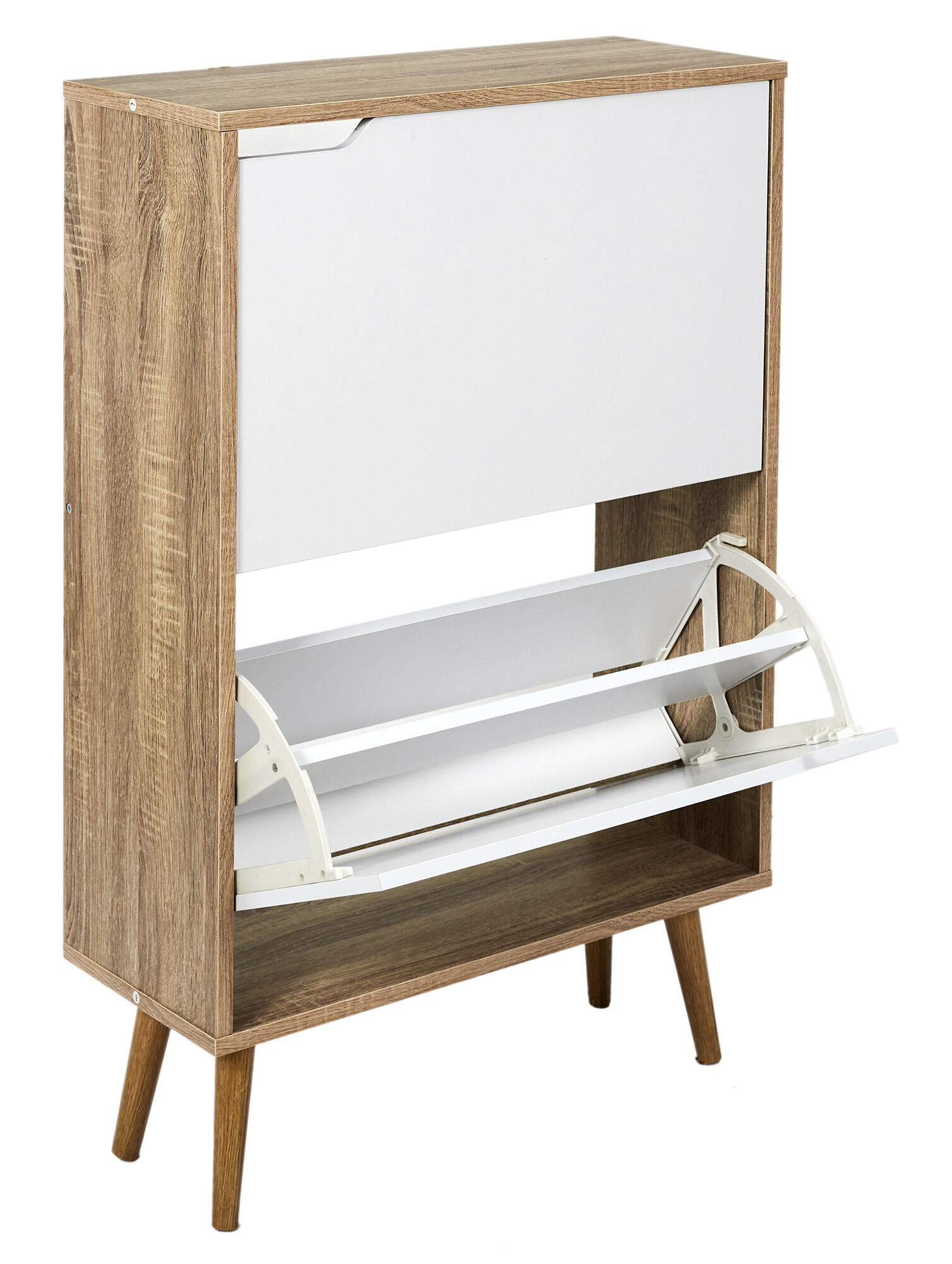 Sapateira 2 gavetas madeira branco 91,5x60x23,5 cm - 15