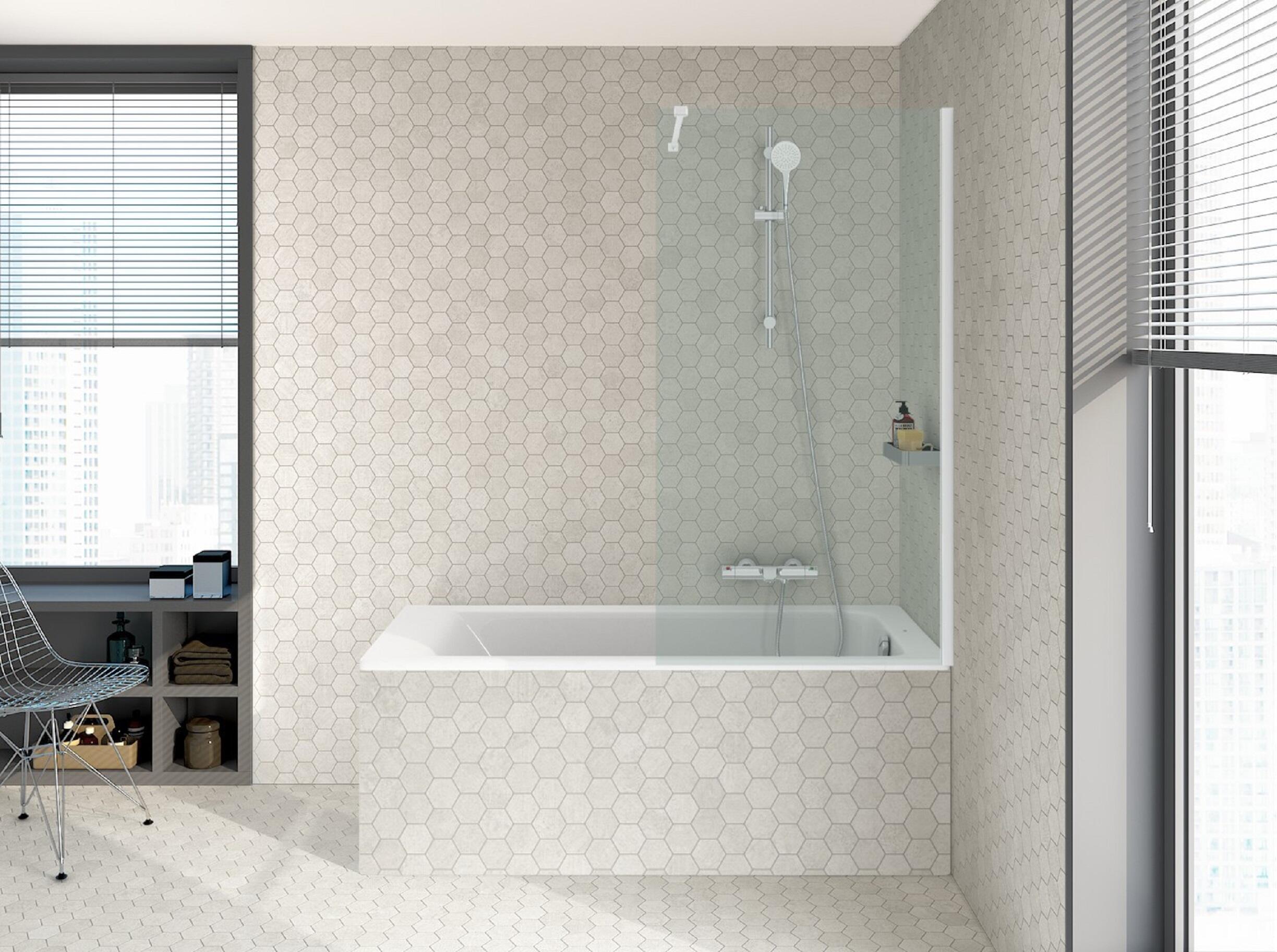 Bañera rectangular roca easy 160x70x42 cm