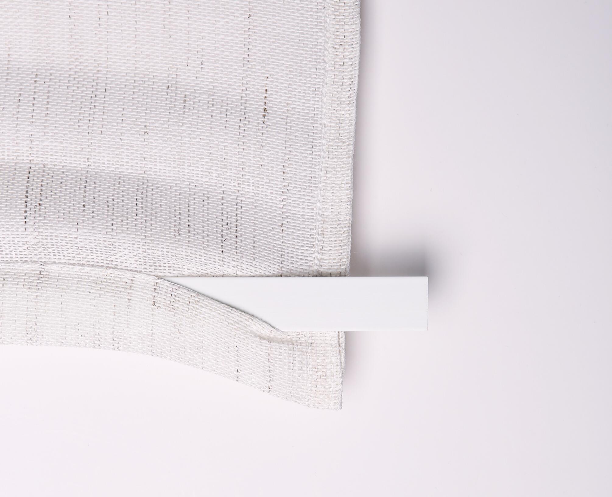 Estor plegable paquetto semi-transparente Vinci Lino 120x175 cm lino liso beige con cadena - 6