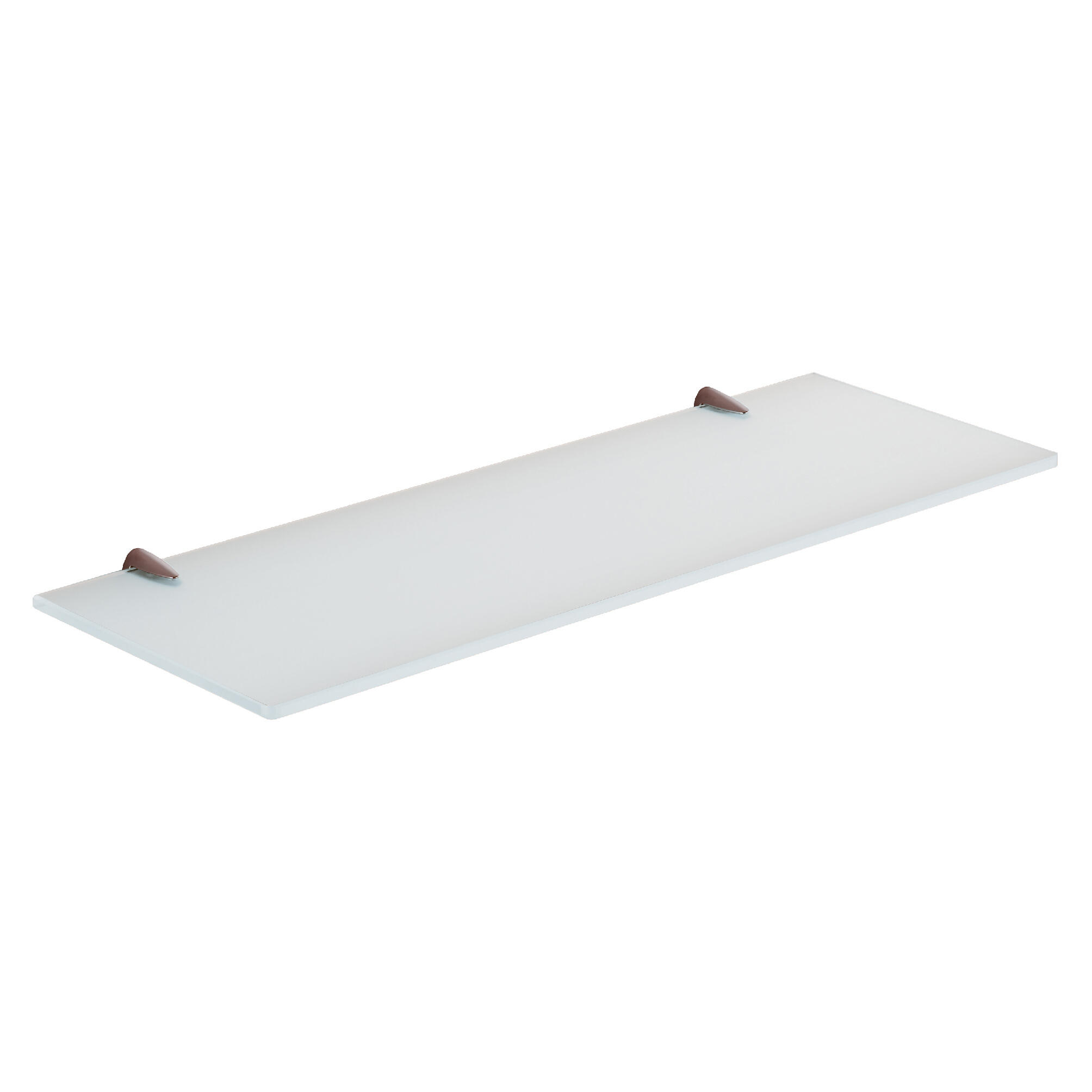Estante para el baño de cristal transparente artemis 45x16.5x2cm