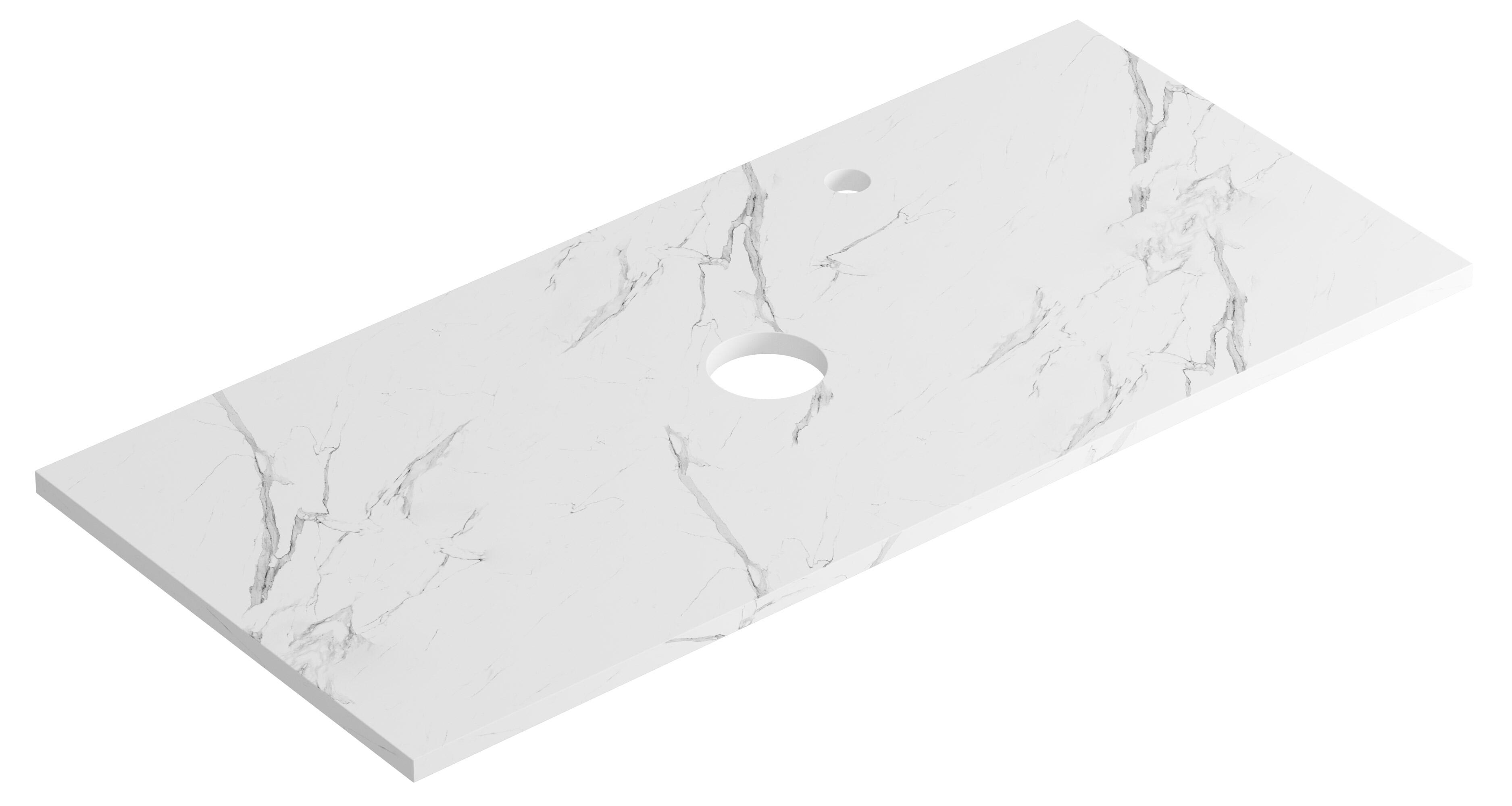 Encimera lavabo posar piedra 100x46x2 cm
