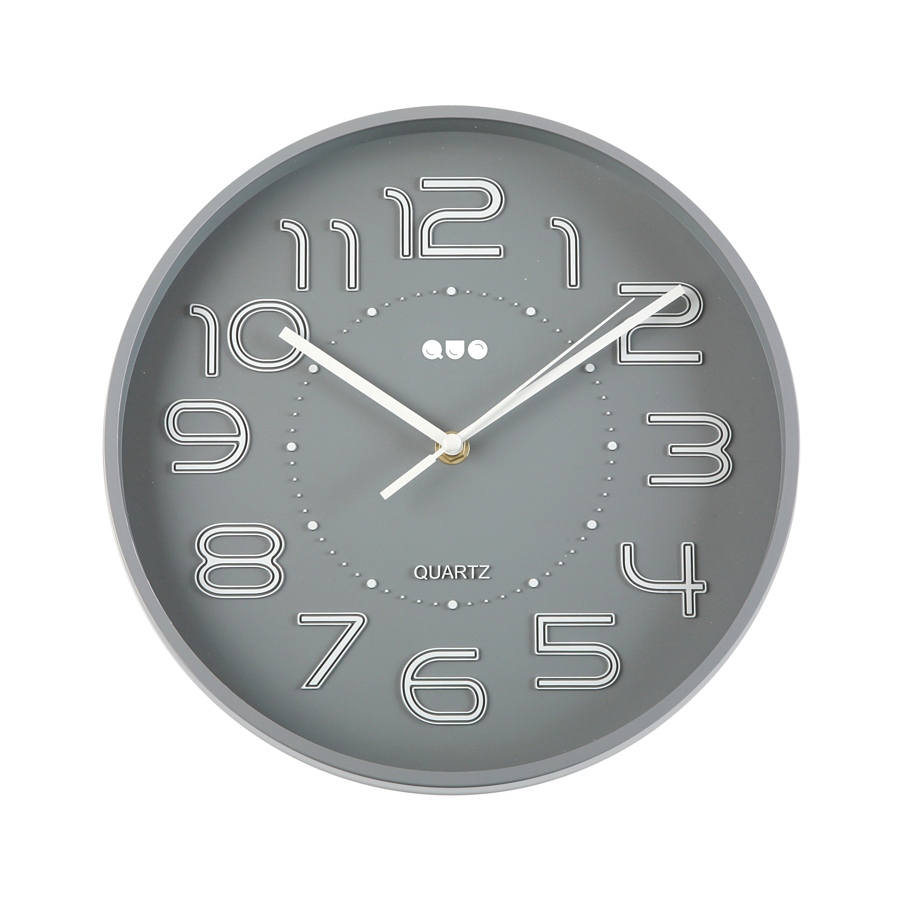 Reloj de cocina a pared redondo gris QUO de 28 cm - 2