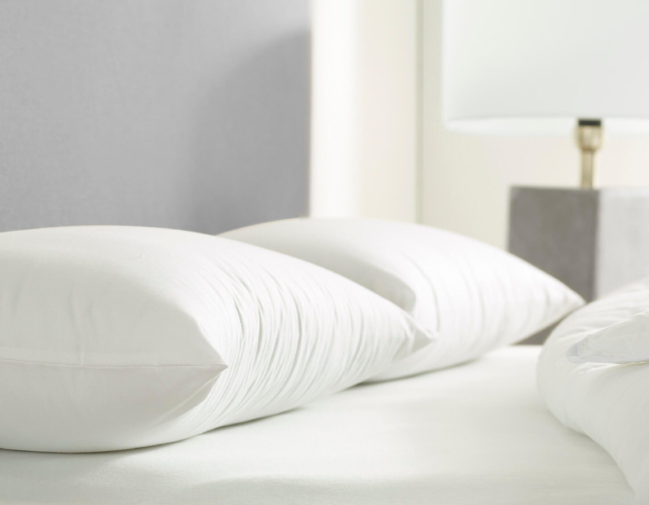 Almohada rectangular Fibra Media fibra hueca de poliéster 40 x 90 cm - 2