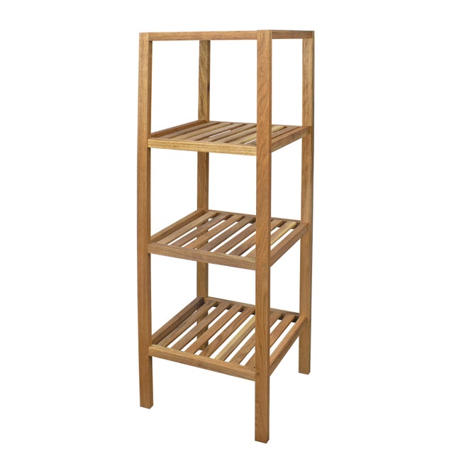 Estante para el baño de madera marrón Element 33x37x110cm