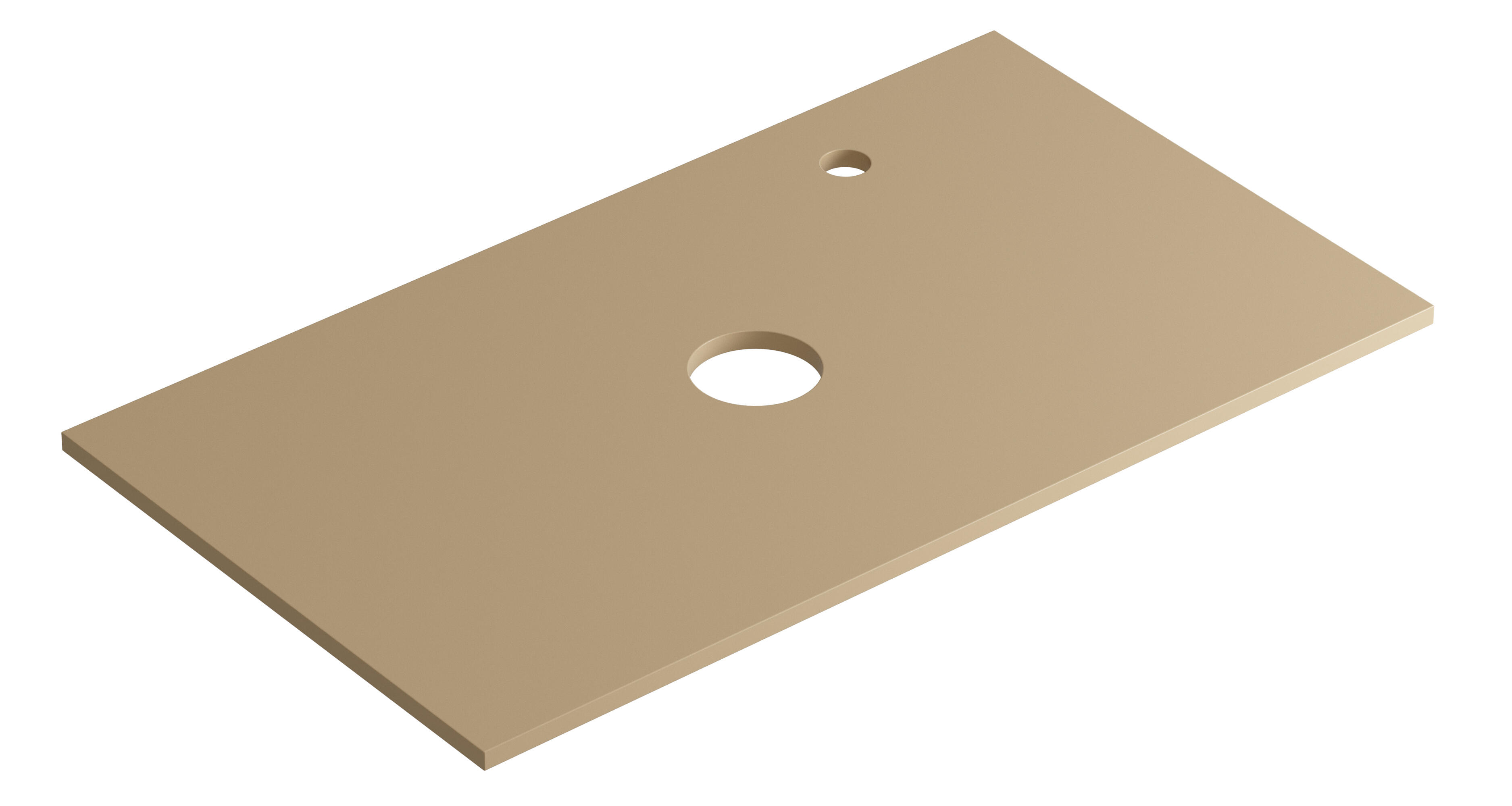 Encimera lavabo tecolor beige 80x46x1.5 cm