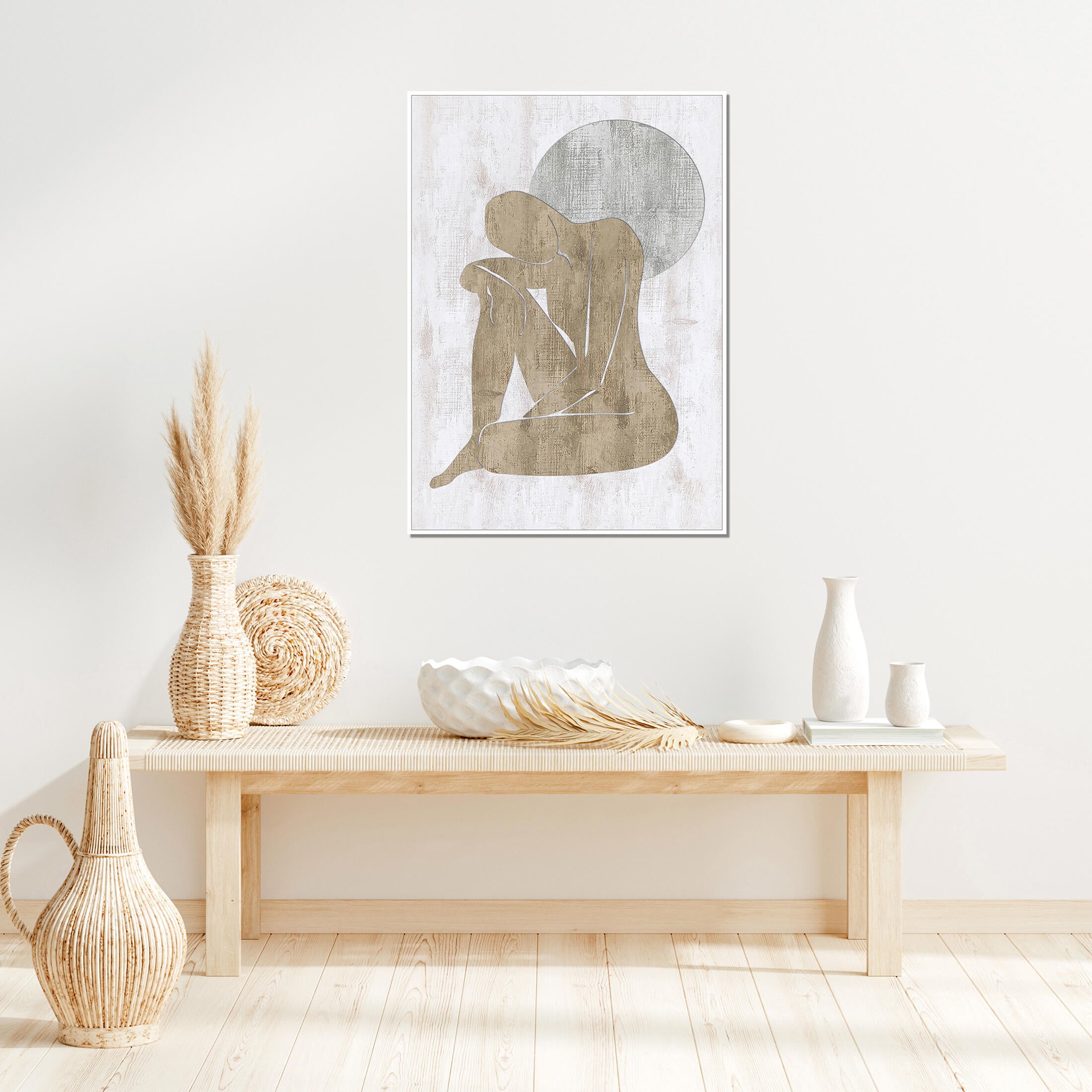 Lienzo deco line negro figura mujer mr 50x70 cm