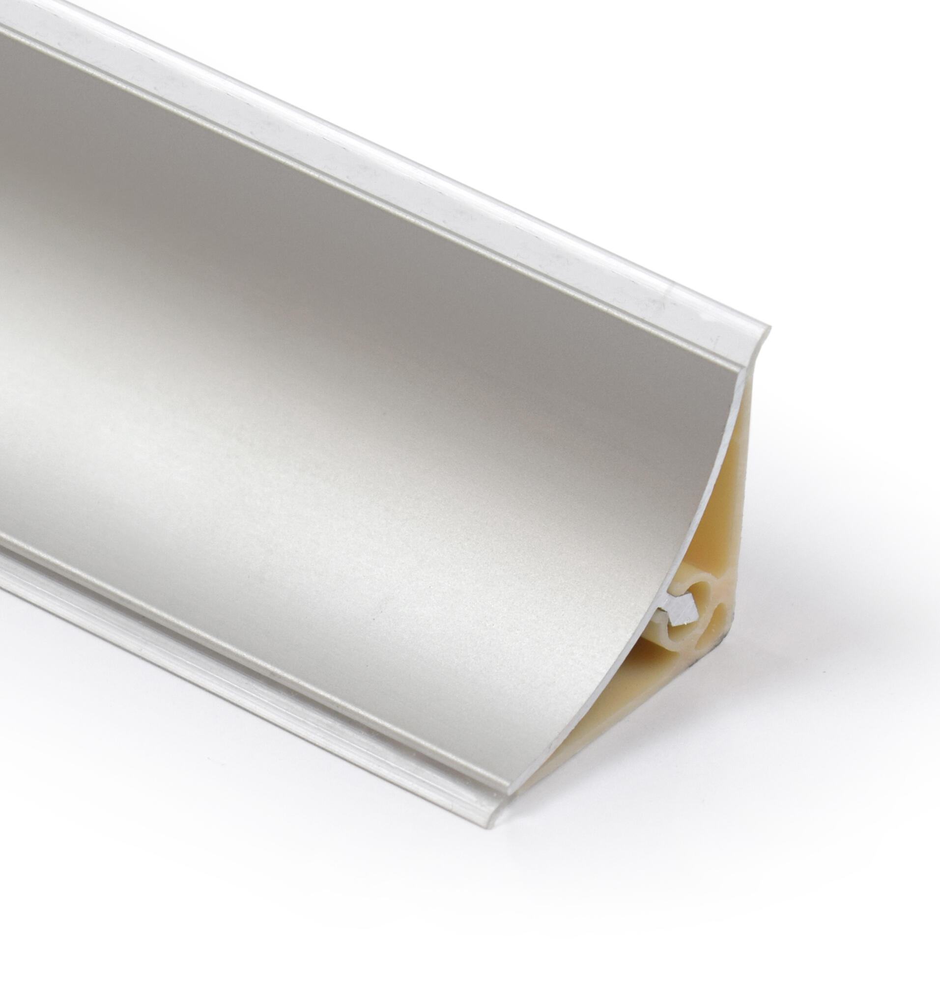 Perfil bancada Concavo branco 4 m - 2