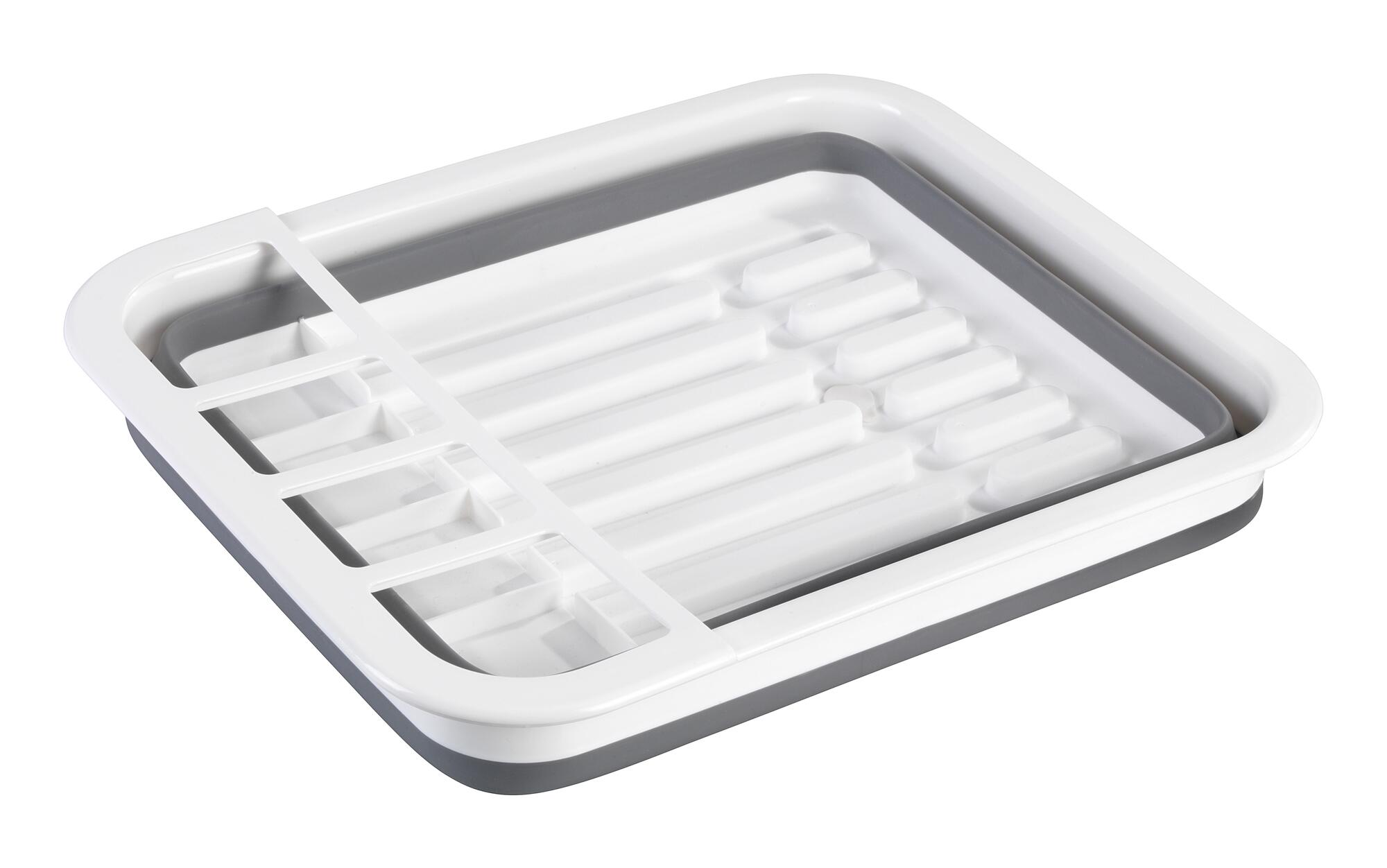 Escorredor de louça DOBRÁVEL BRANCO E CINZA - 7