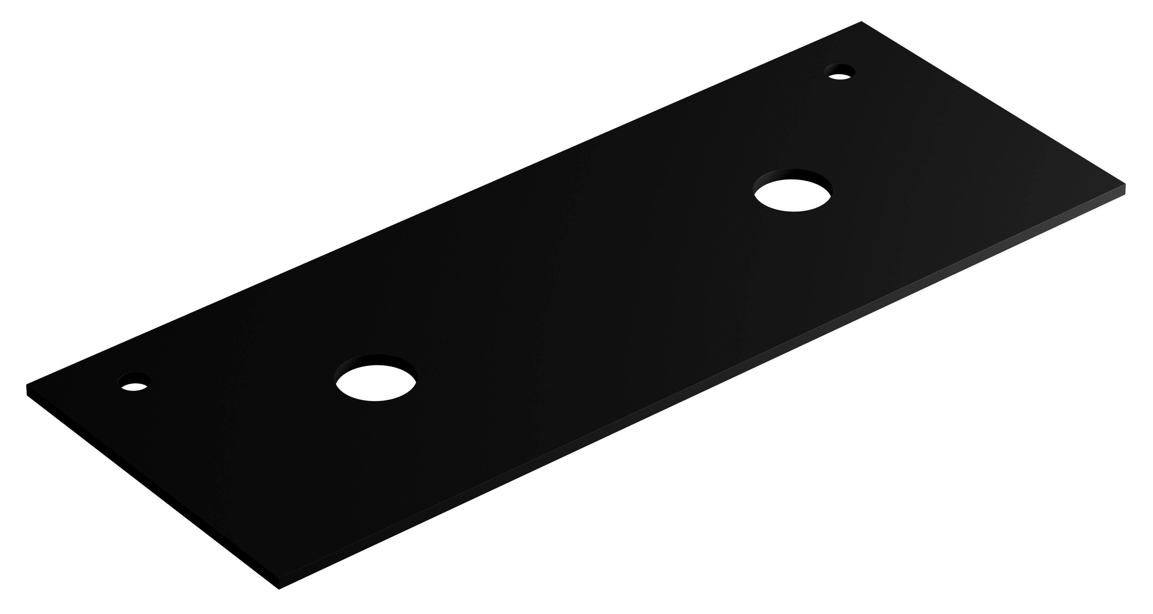 Encimera lavabo tecolor negro 120x46x1.5 cm
