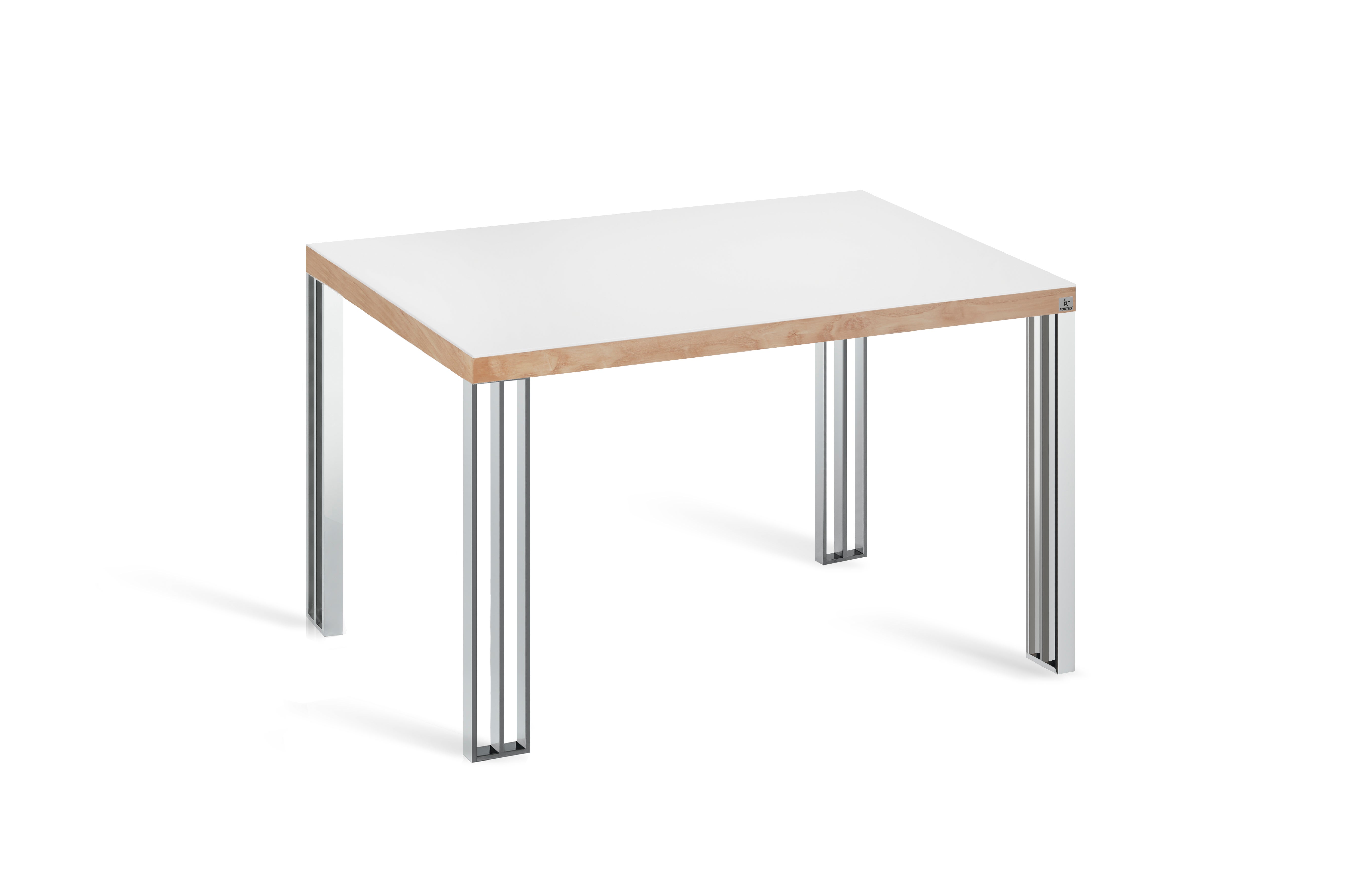 Mesa fija cacau 120x75 orla natural con tablero dekton negro sirius