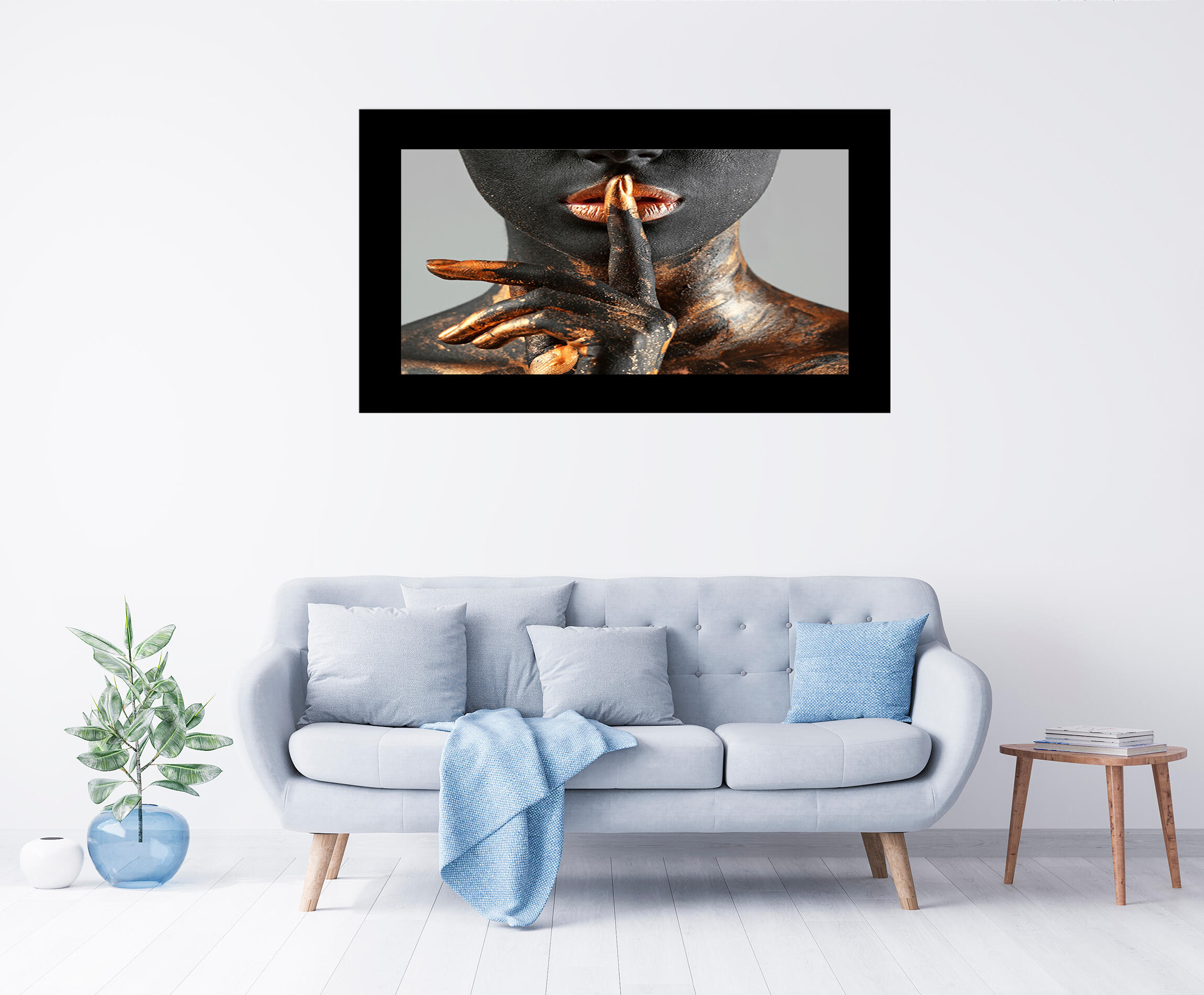 Pintura impresa brillo woman silencio m/ng 80x140cm