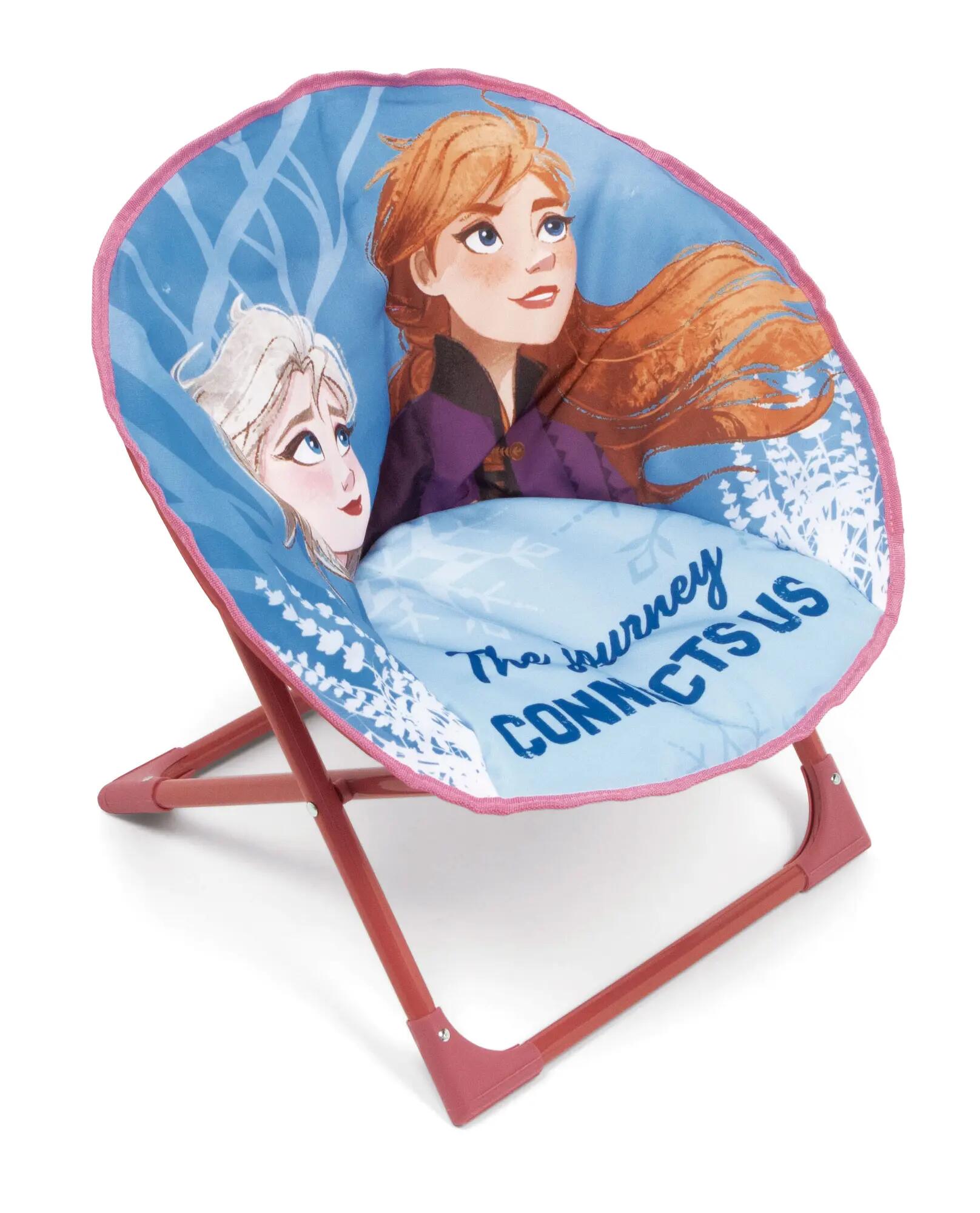 Silla plegable de frozen color azul de 50x50x50cm