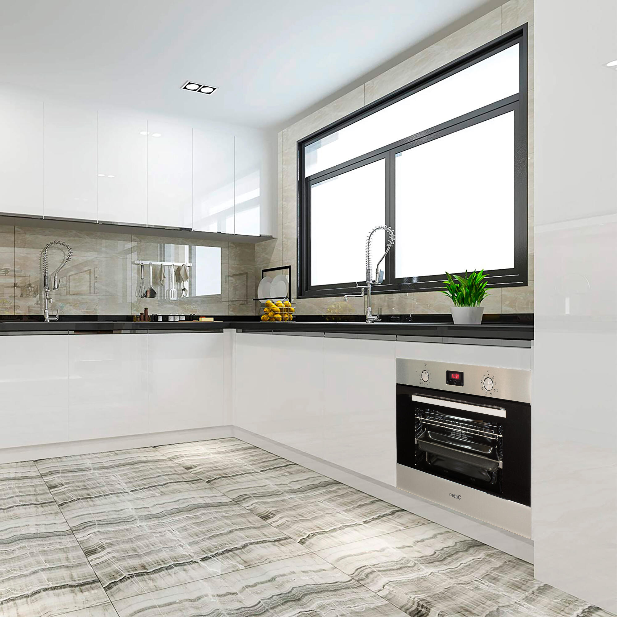 Horno CATA CMD5008X multifunción 40 litros Aqualisis inox Clase A - 3