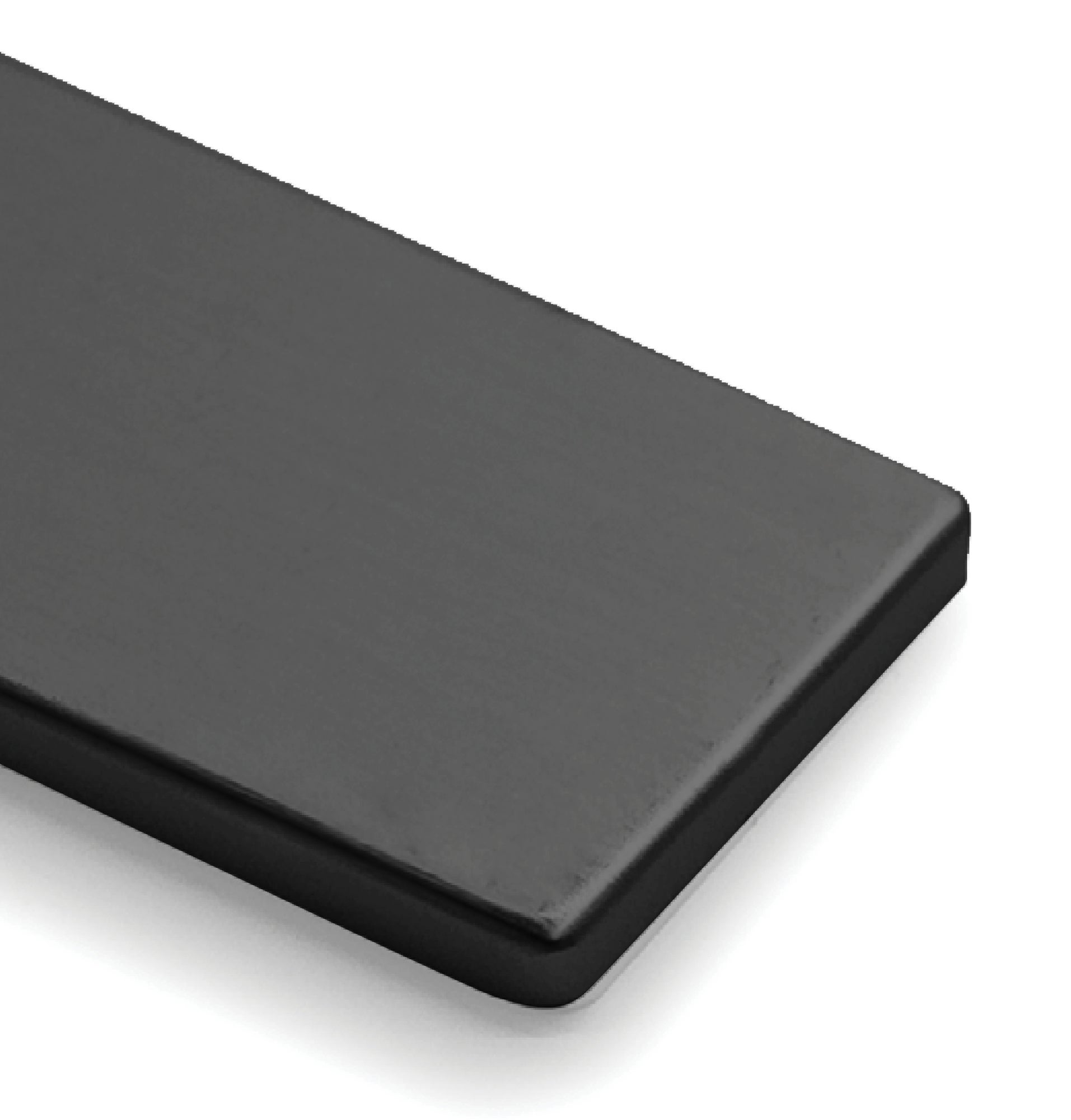 Tapa de copete delinia recta 40mm para cocina color negro