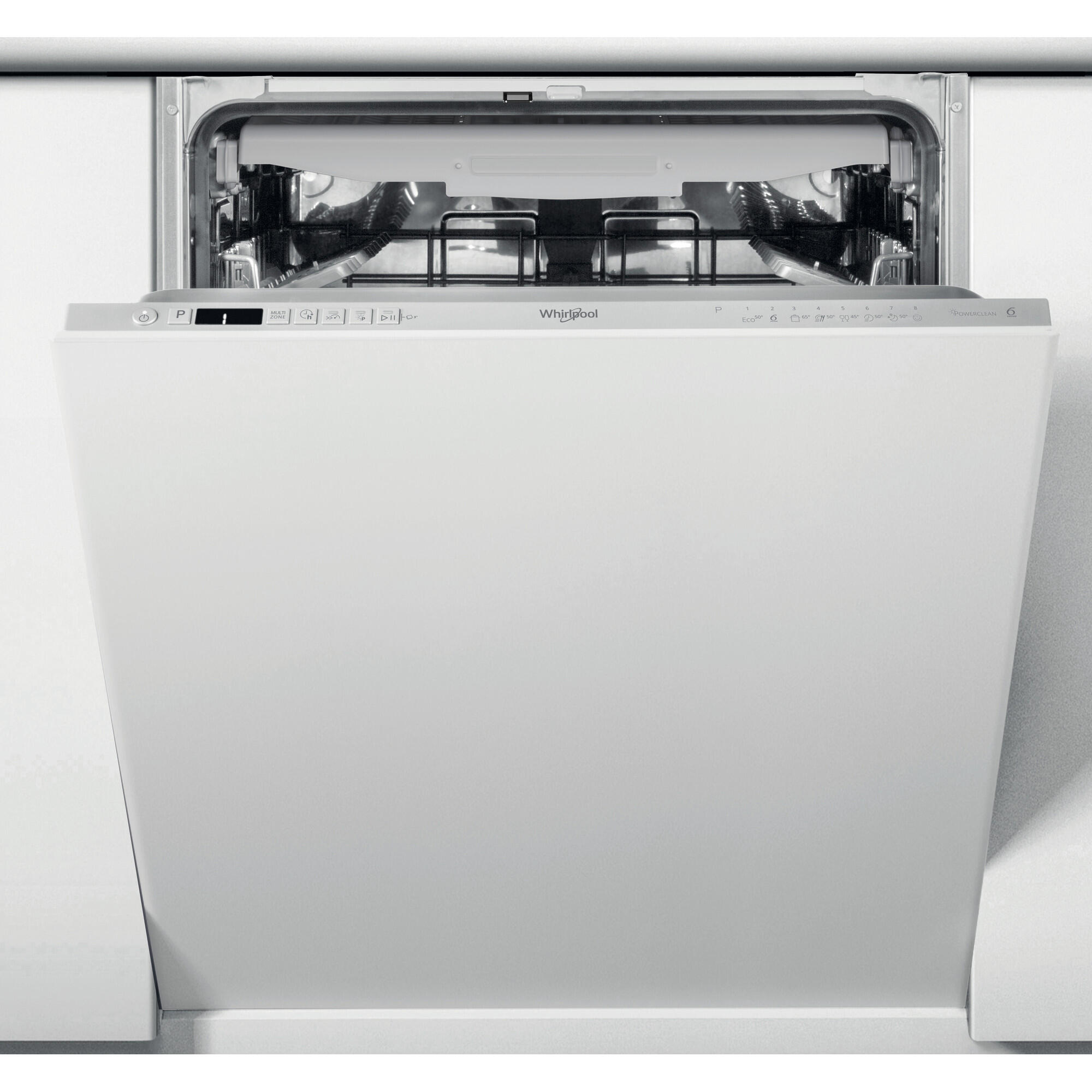 lavavajillas integrable whirlpool wi 7020 pf 14 cubiertos 8 programas con inicio diferido inox 60cm clase e