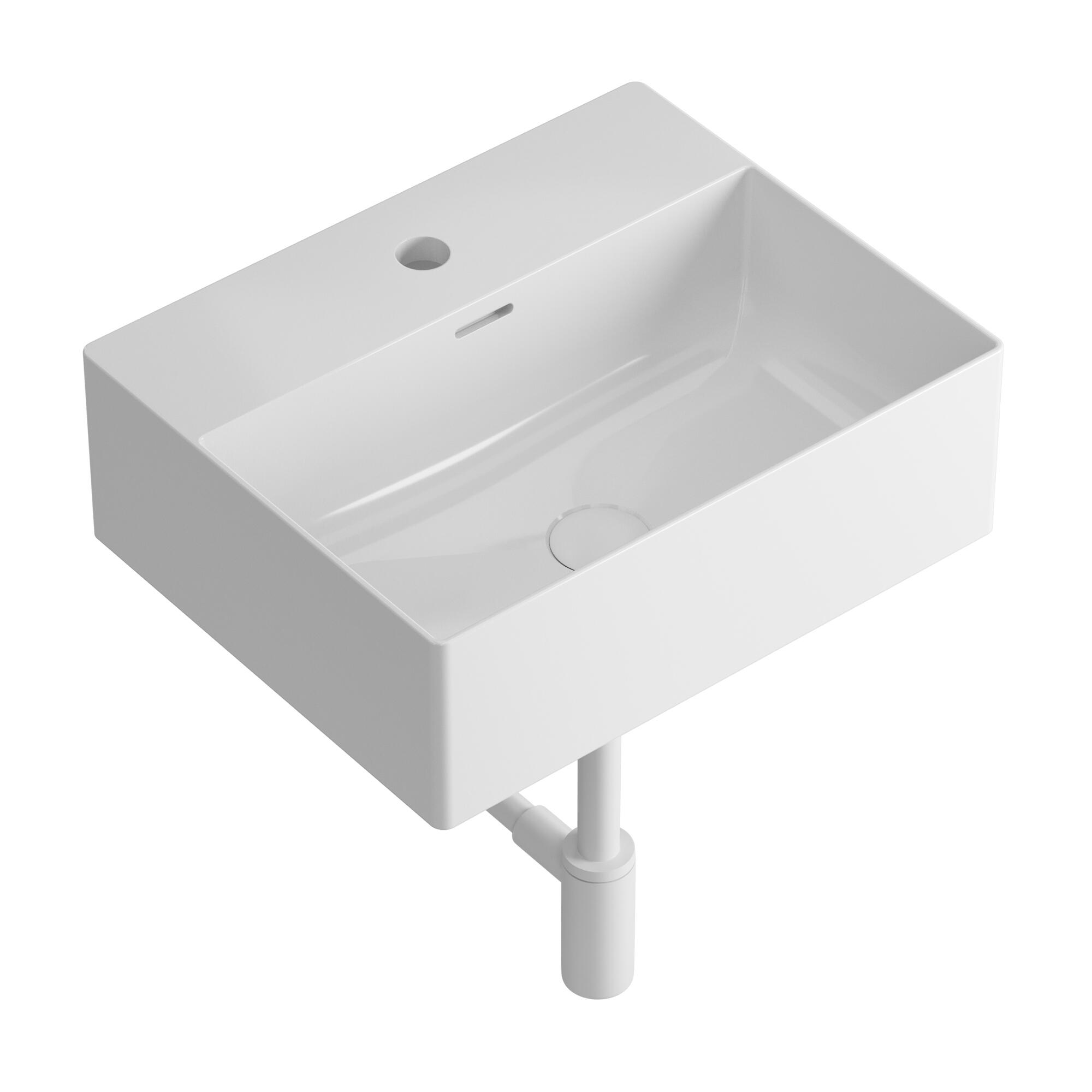 Lavabo suspendido culture blanco 45x15x36 cm