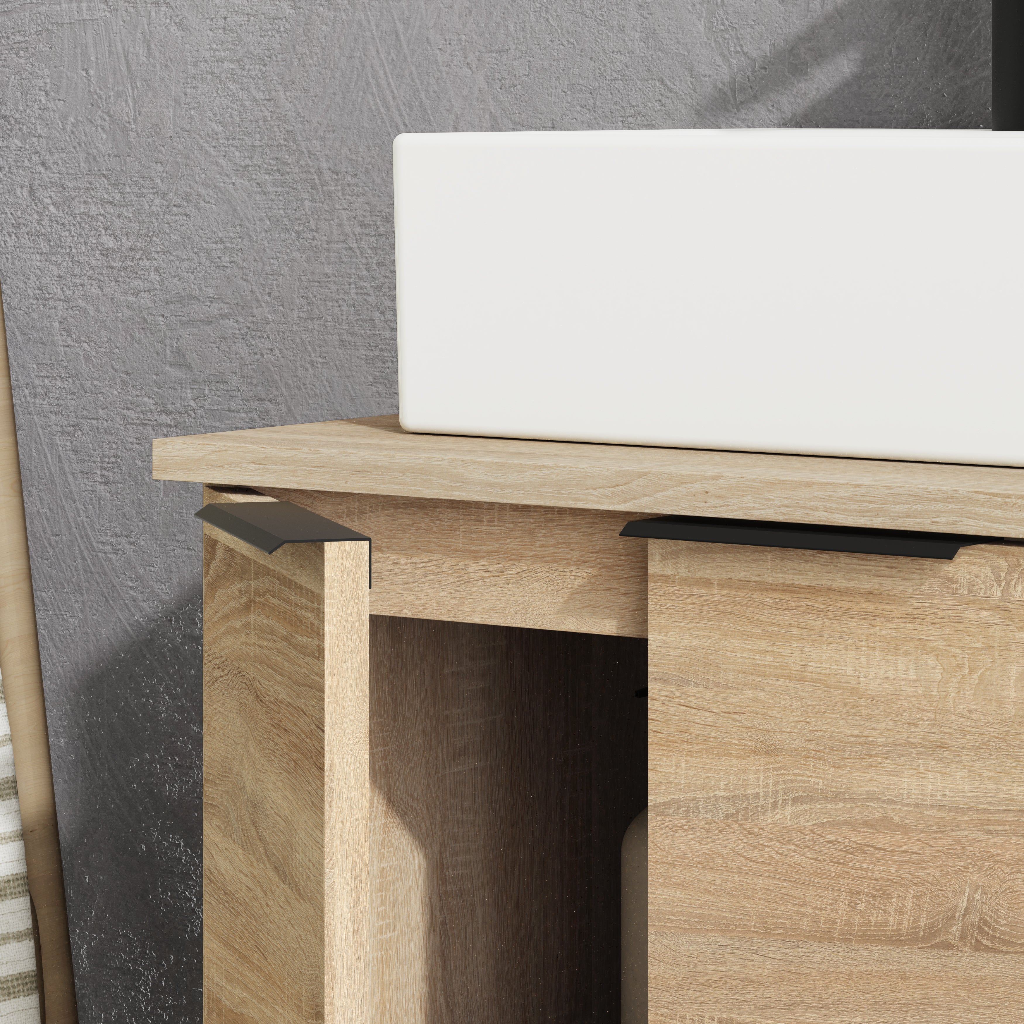 Mueble de baño con lavabo  Small olmo mate 45x35.1 cm - 5