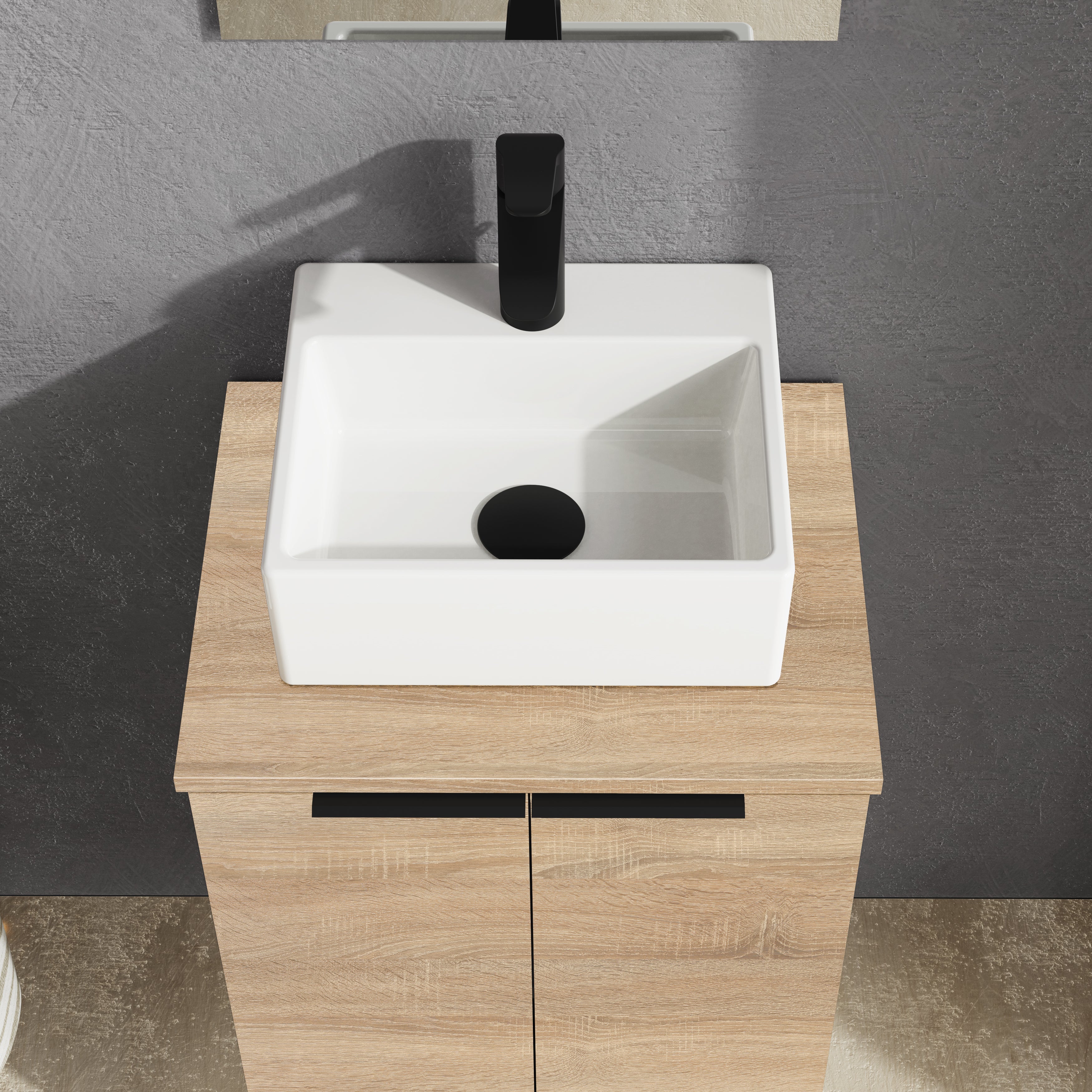 Mueble de baño con lavabo  Small olmo mate 45x35.1 cm - 4