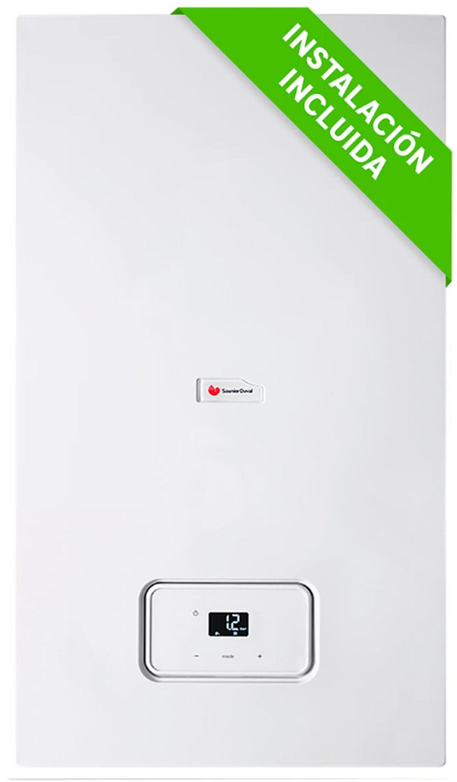 Caldera de condensación gas natural SAUNIER DUVAL Semia 30kw con instalación