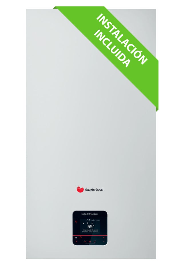 Caldera de condensación gas natural SAUNIER DUVAL Isomax Miset 35kw+instalación