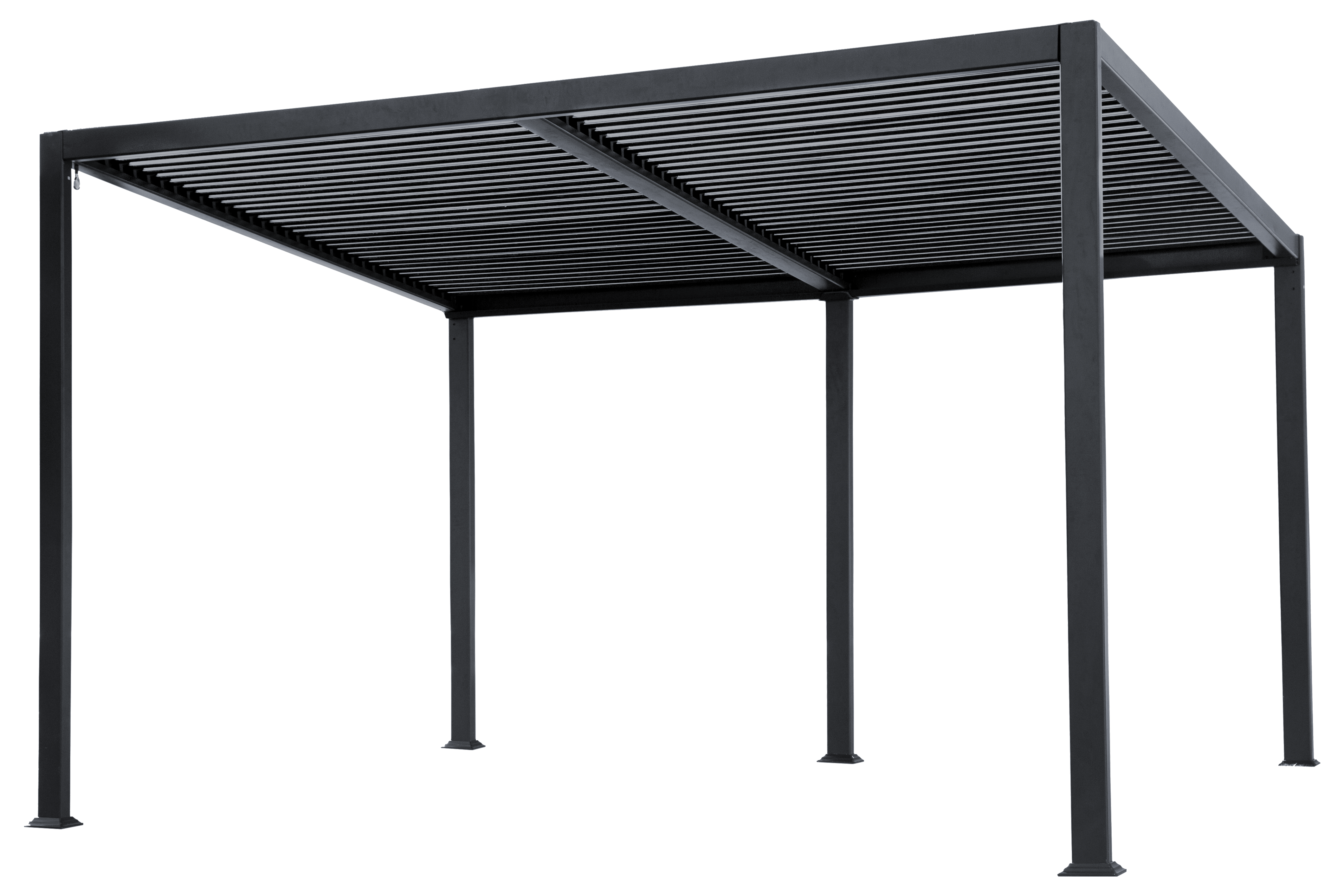 Pérgola de aluminio antracita. Parte de un conjunto 3 de 4 - 2