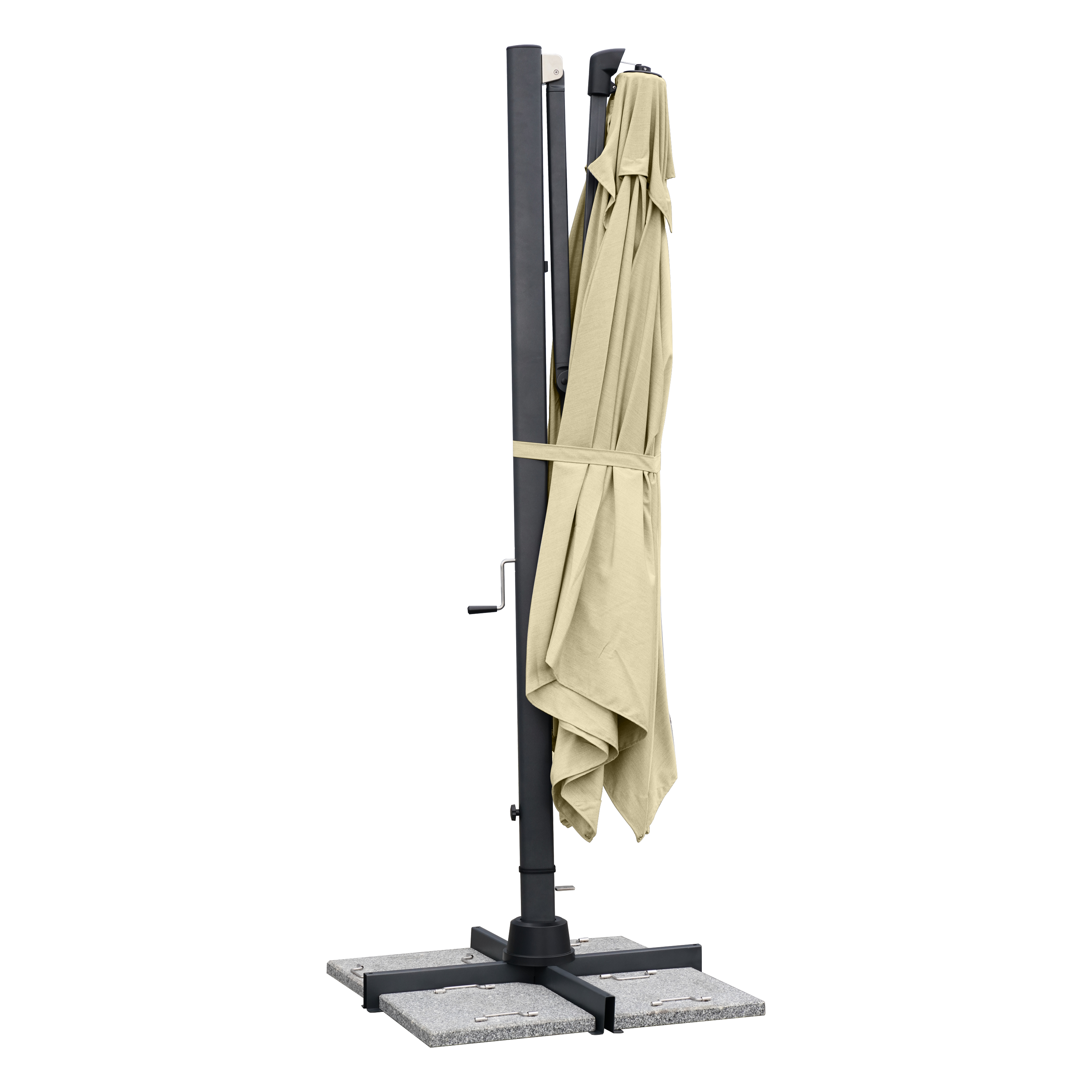 Parasol NATERIAL Sombra beige rectangulaire - 3