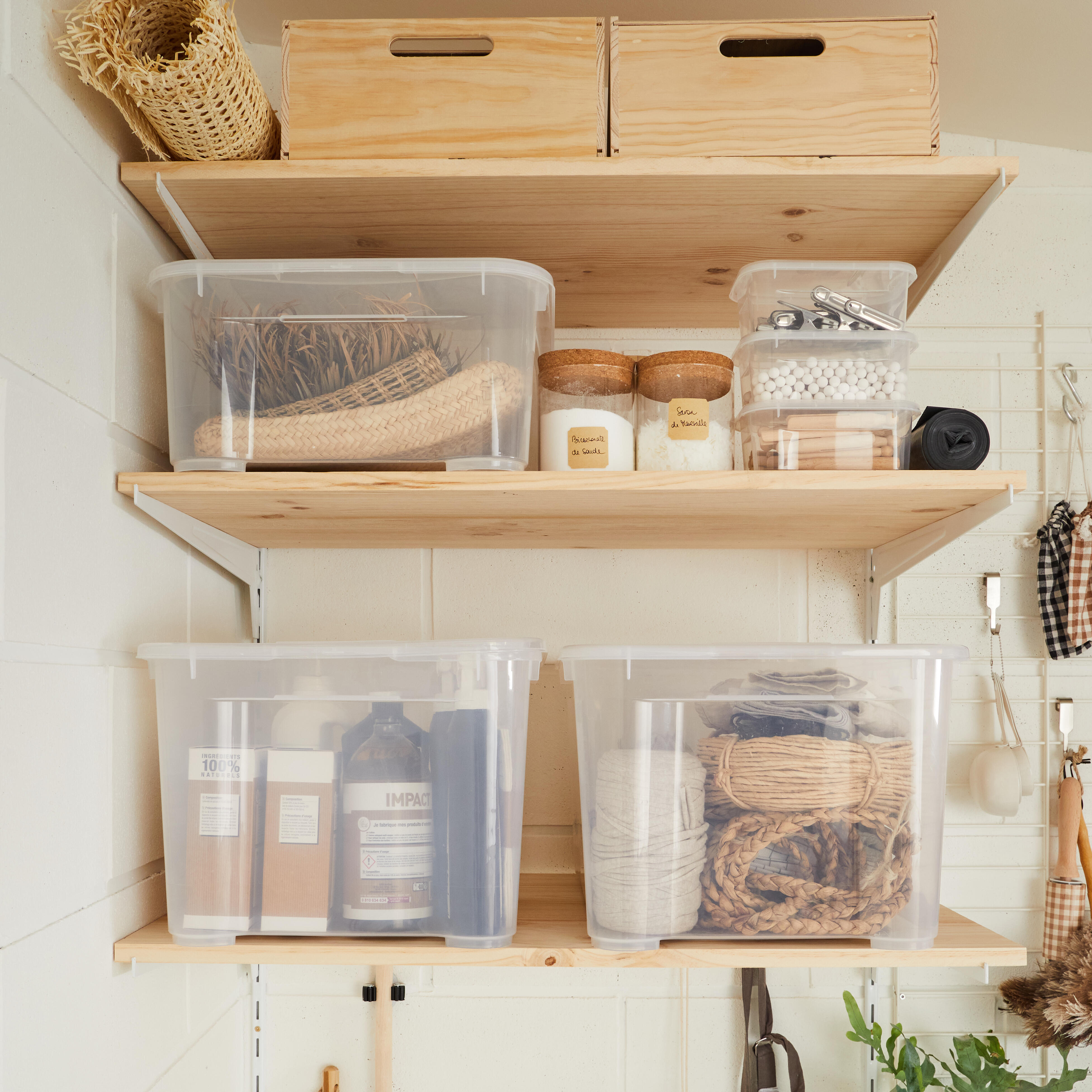 Boîte T box gris l.17.5 x P.11.5 x H.7 cm, 0.9 l - 4