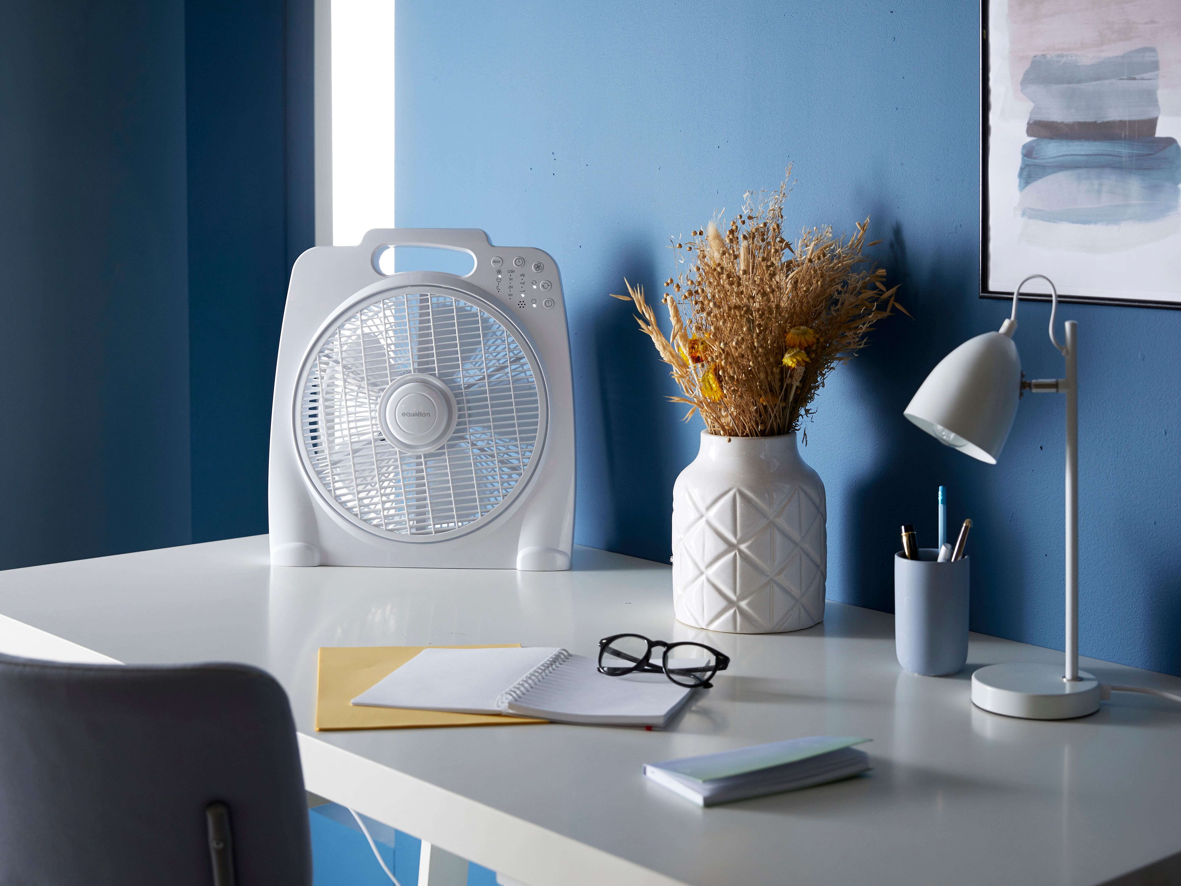 Ventoinha box fan Equation Sunburry 3 comando 3 velocidades 30cm 40W branco - 7