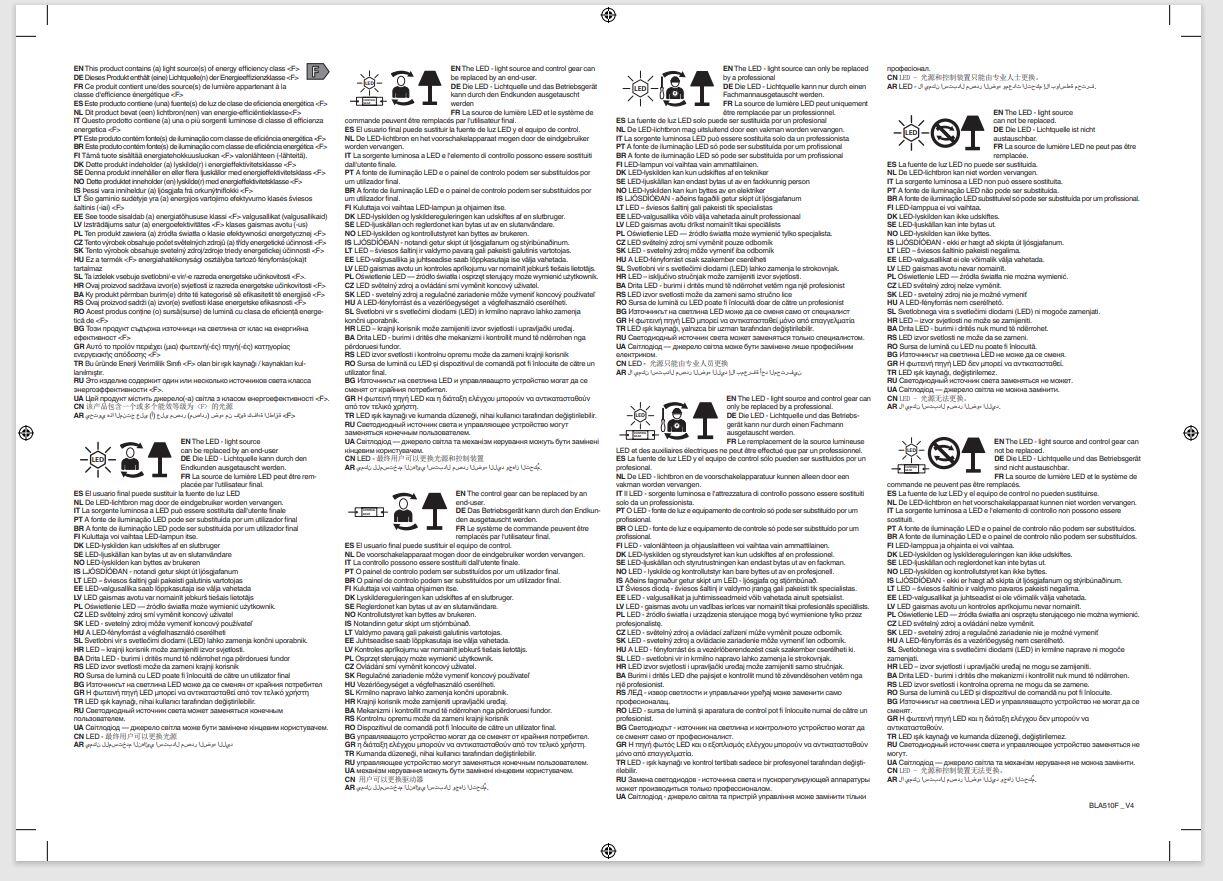 Candeeiro de teto led redondo POGLIOLA-E d26 cm 3000K branco - 2