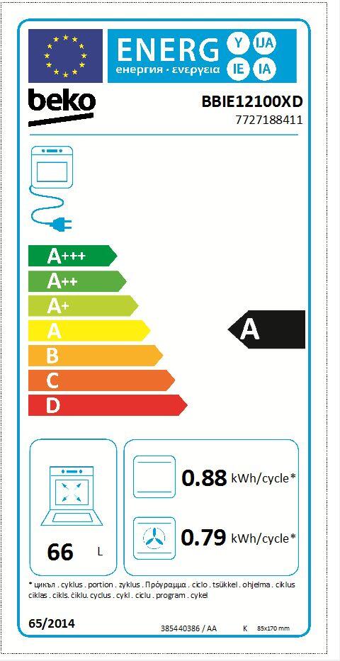 Horno multifunción BEKO BBIE12100XD 66L Aqualisis A inox - 11