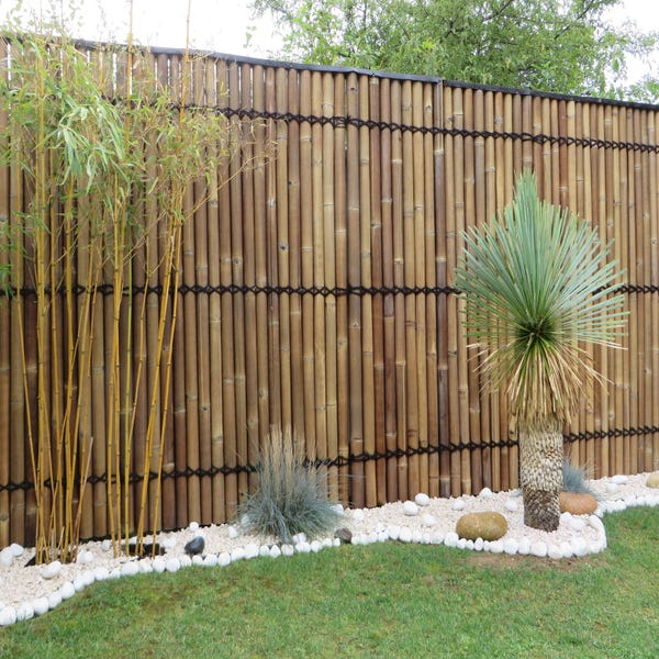 Pare Vue Jardin Exterieur, Brise Vue Jardin Mur En Bambou, Panneaux De  Confidentialité For L'extérieur, Panneau De Clôture Roulé Décoratif,  Couverture