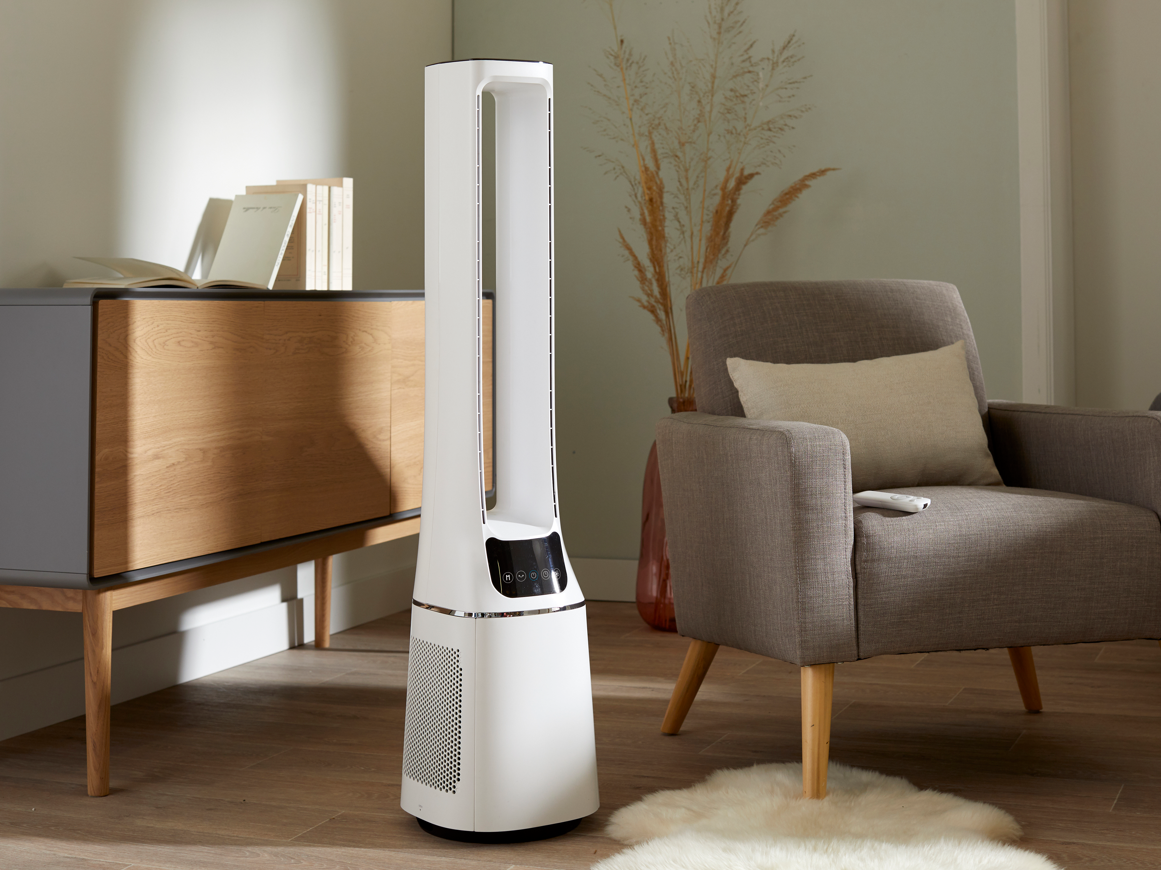 Torre ventiladora e purficadora de ar Equation Bladeless 33W - 4