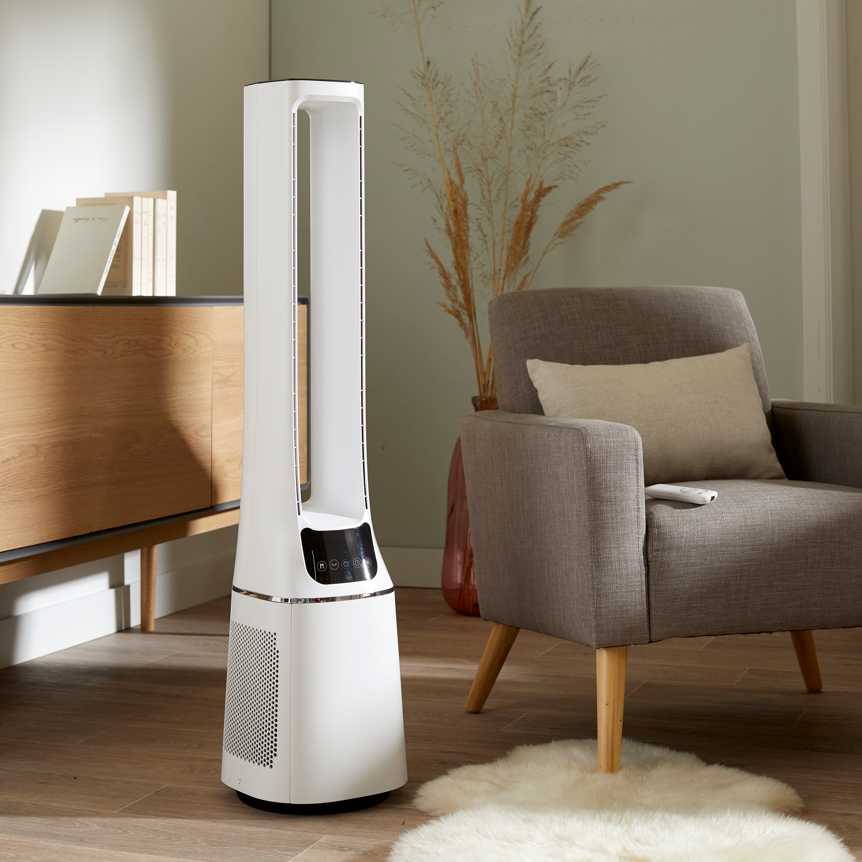 Torre ventiladora e purficadora de ar Equation Bladeless 33W - 5