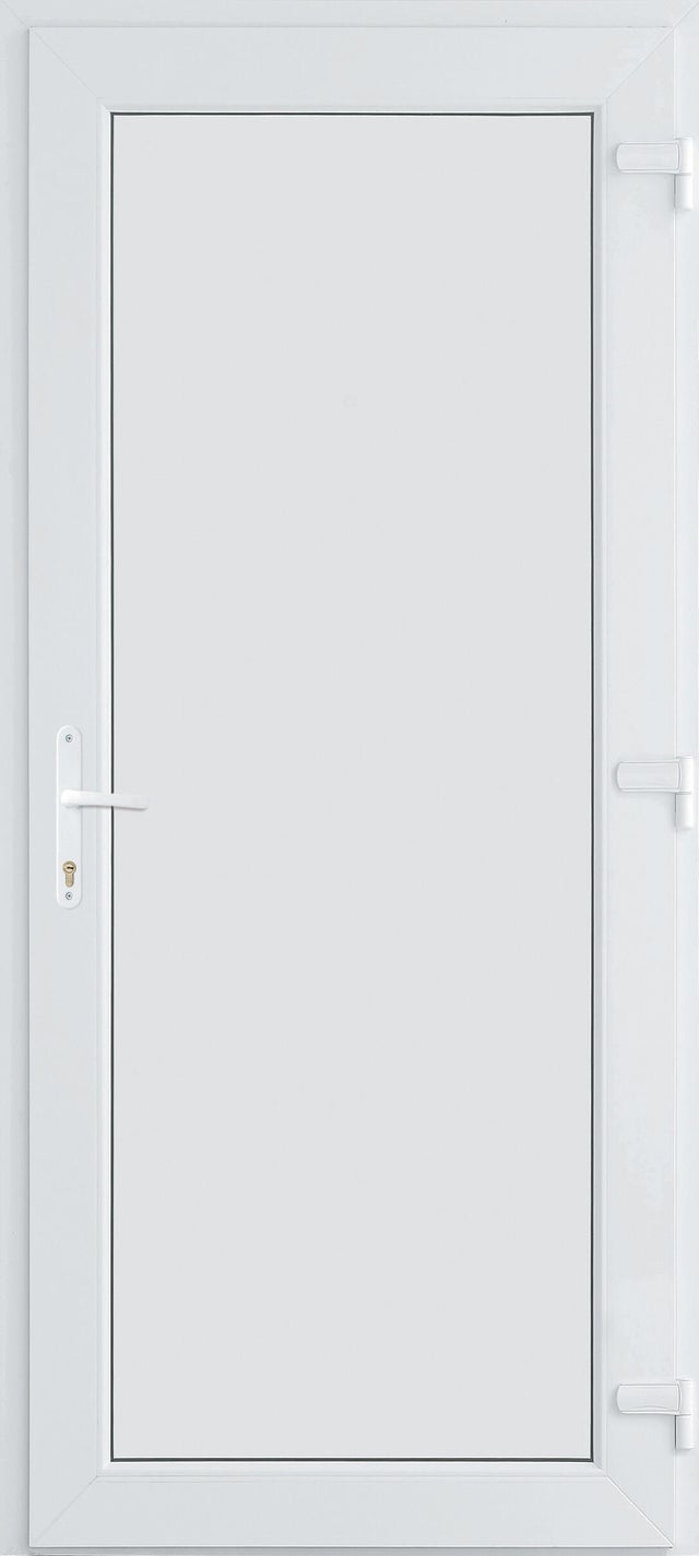 Porta de entrada de PVC SEVILHA 90X200CM PAINEL PVC ESQUERDA