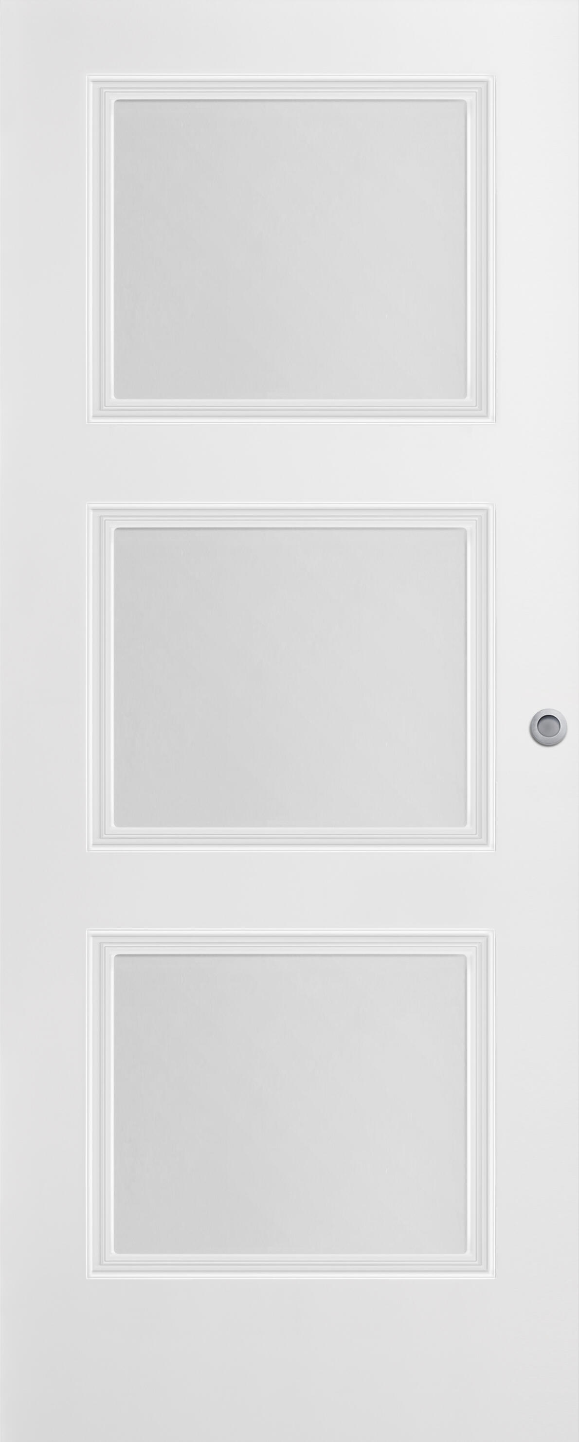 Puerta de interior corredera cristal mónaco blanco line plus 72.5 cm