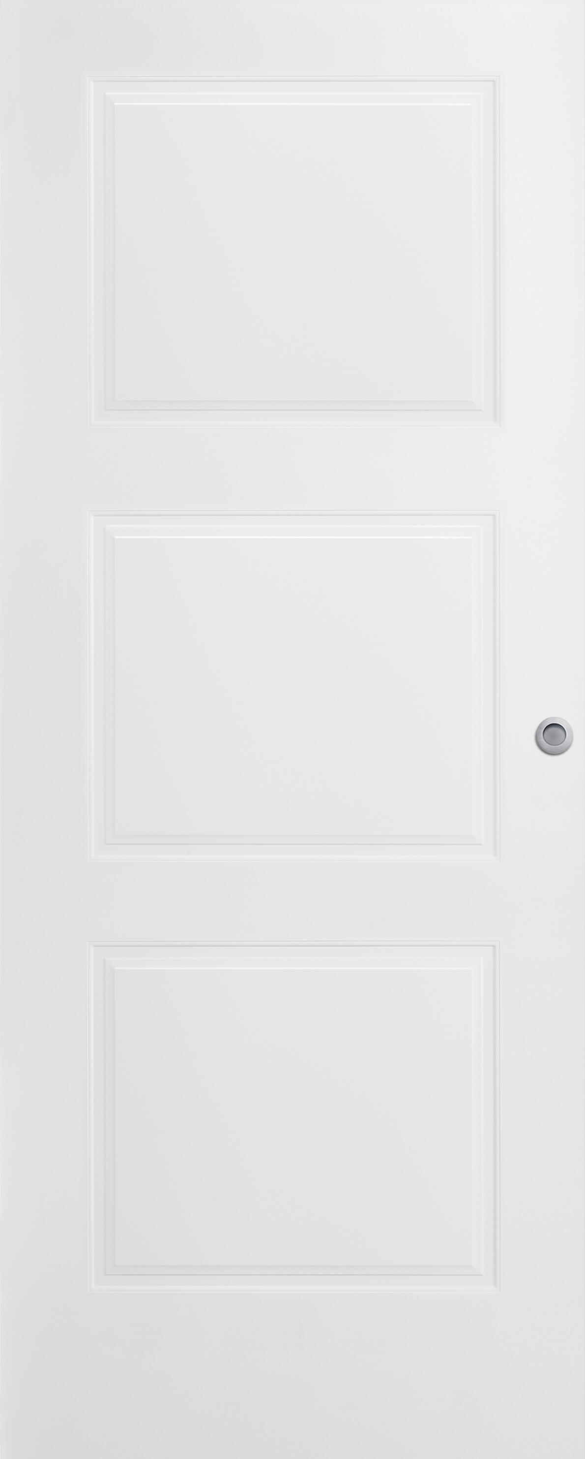 Puerta de interior corredera ciega maciza line plus mónaco blanco acabado lacado con uñero y condena anchura 62,5cm