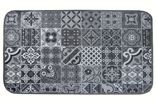 Tapete de cozinha 54X190CM AZULEJO CINZA