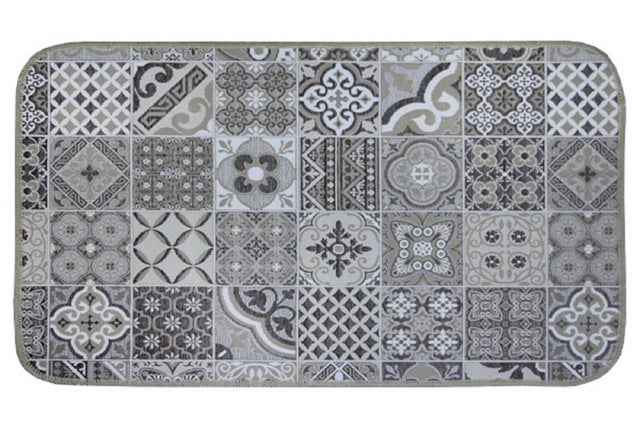 Tapete de cozinha CHALETX 54X190CM AZULEJO BEGE